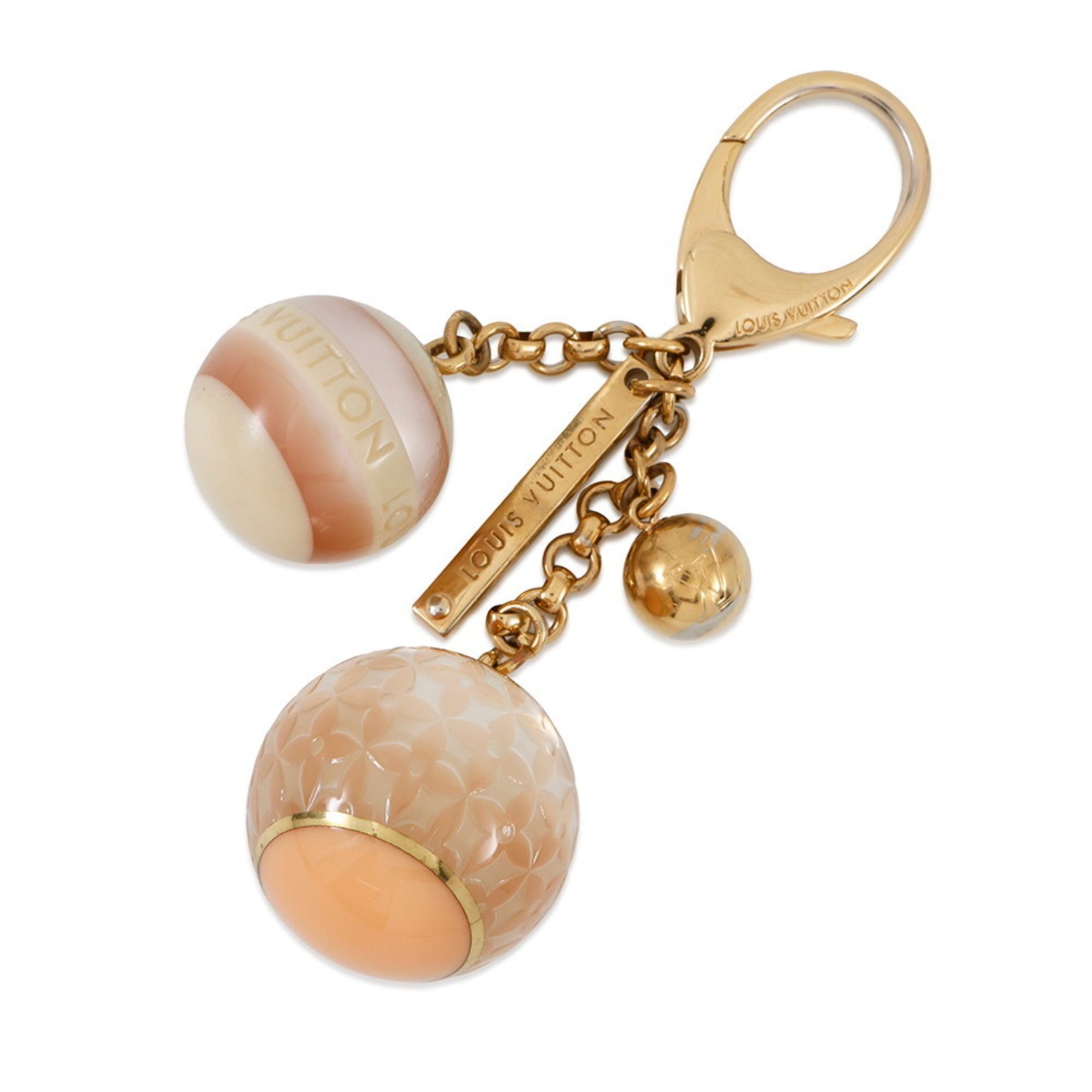 Louis Vuitton Bijoux Sac Mini Lin Croisette Keychain M65643 LOUIS VUITTON Charm