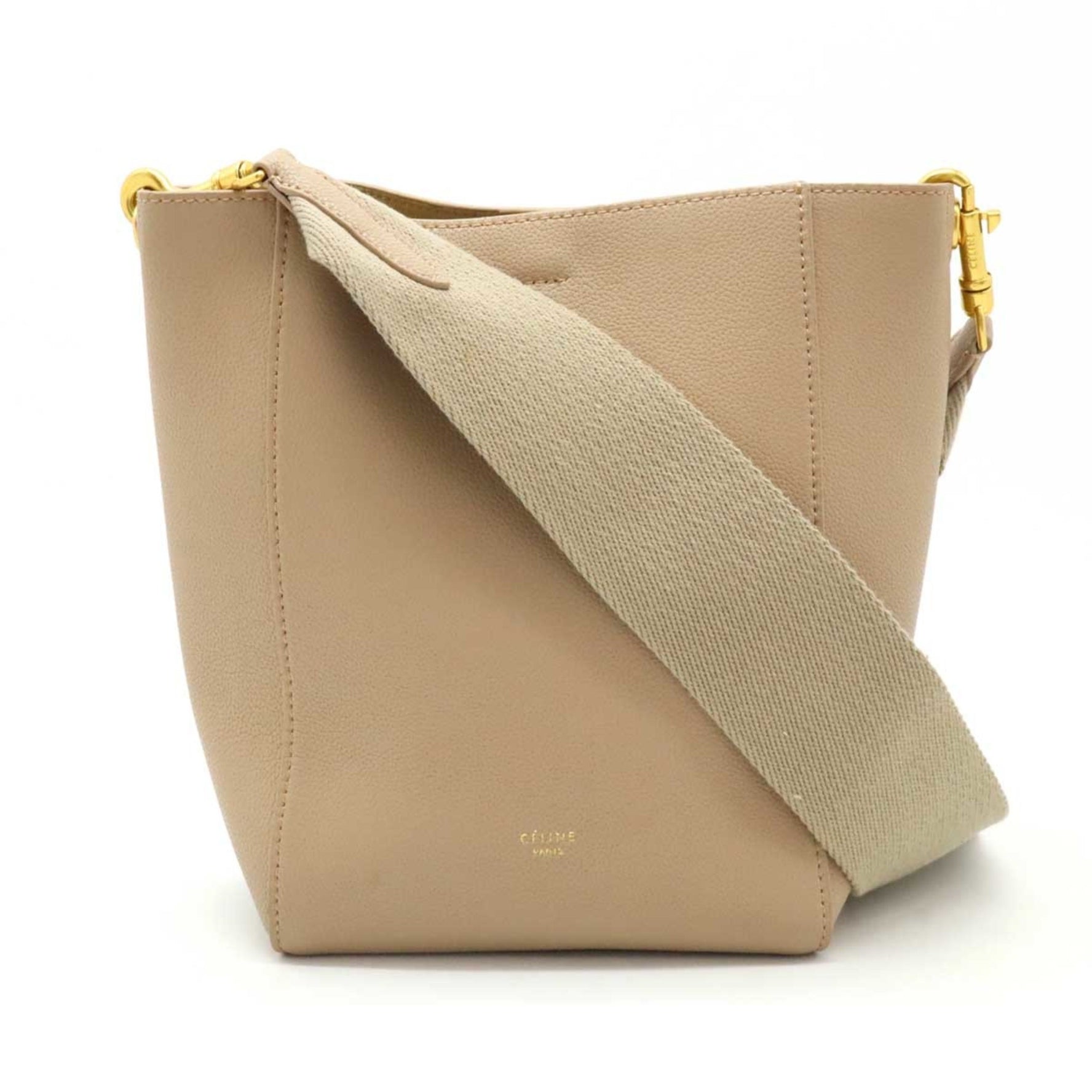 CELINE Sangle Bucket Small Shoulder Bag Leather