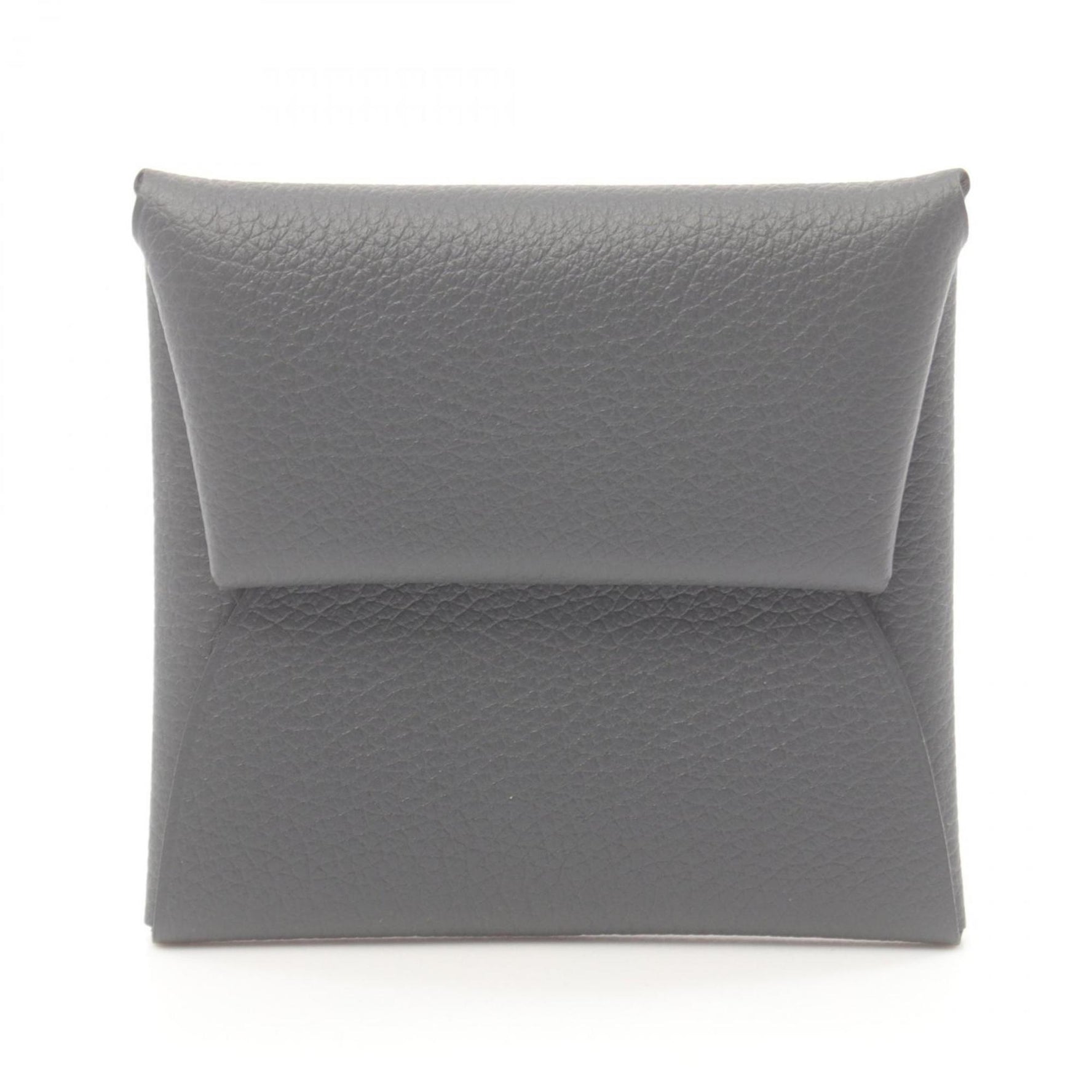 Hermes HERMES Bastia Grimist Wallet/Coin Case Wallet Chevre Women's Gray