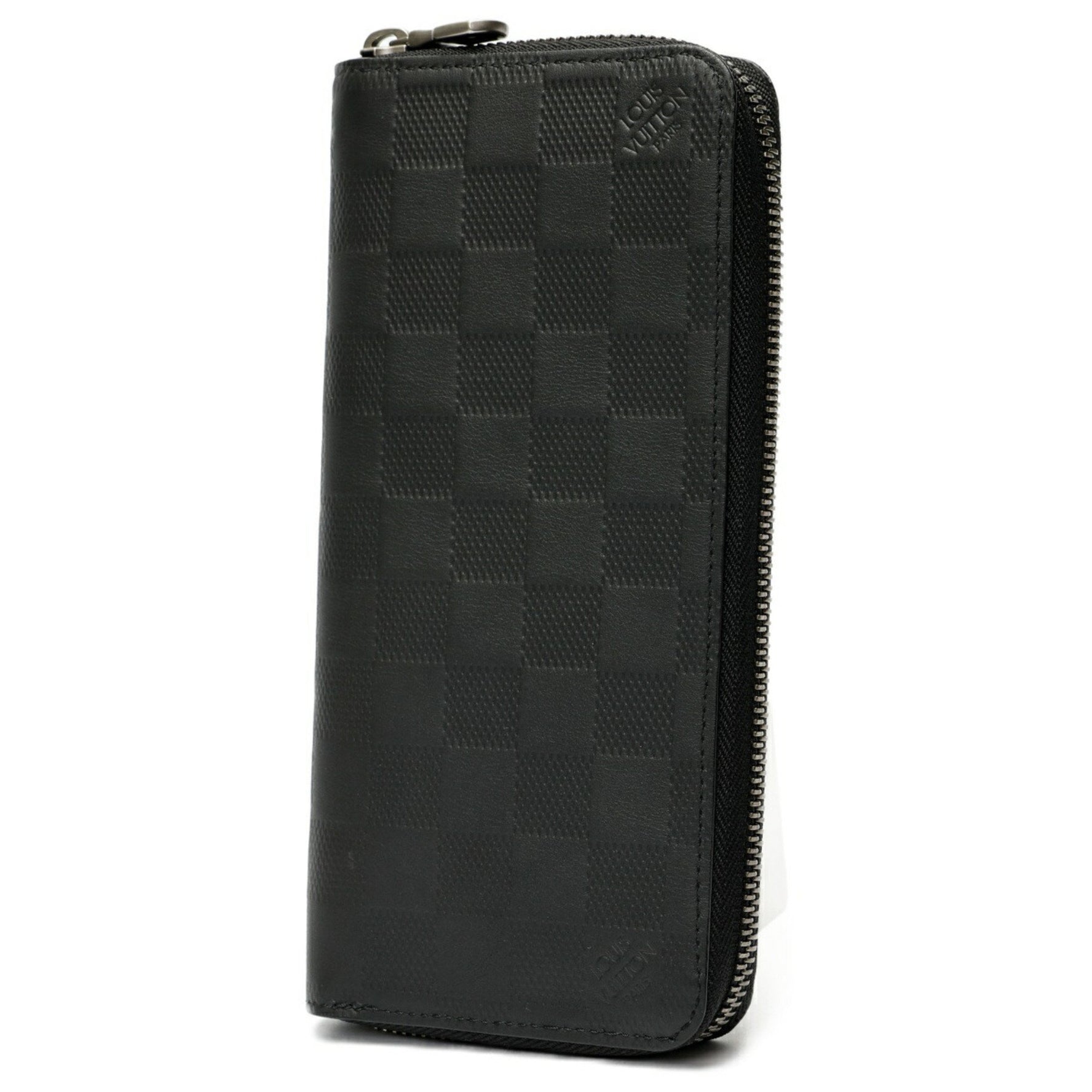 Louis Vuitton Zippy Wallet Vertical Damier Infinie Noir (Black)