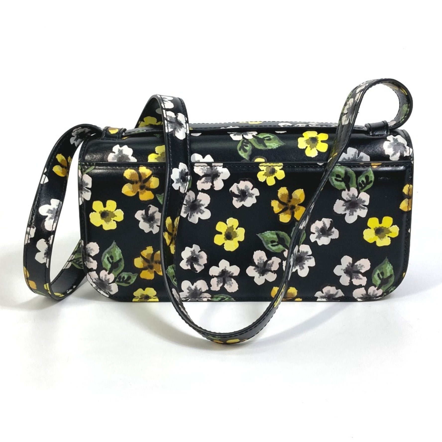 BALENCIAGA GOSSIP Flower Shoulder Bag in Leather