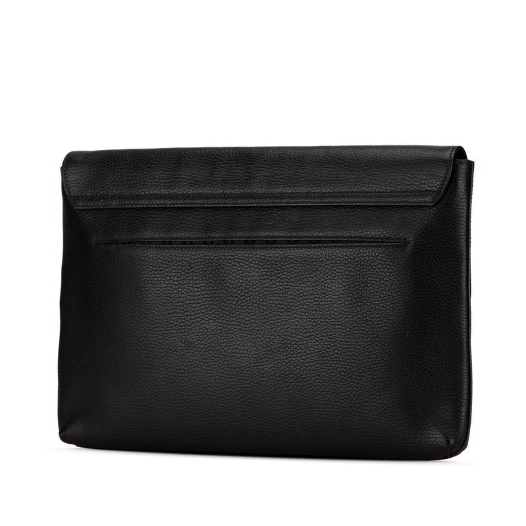 Gucci Clutch Bag Second Black Leather Women's GUCCI