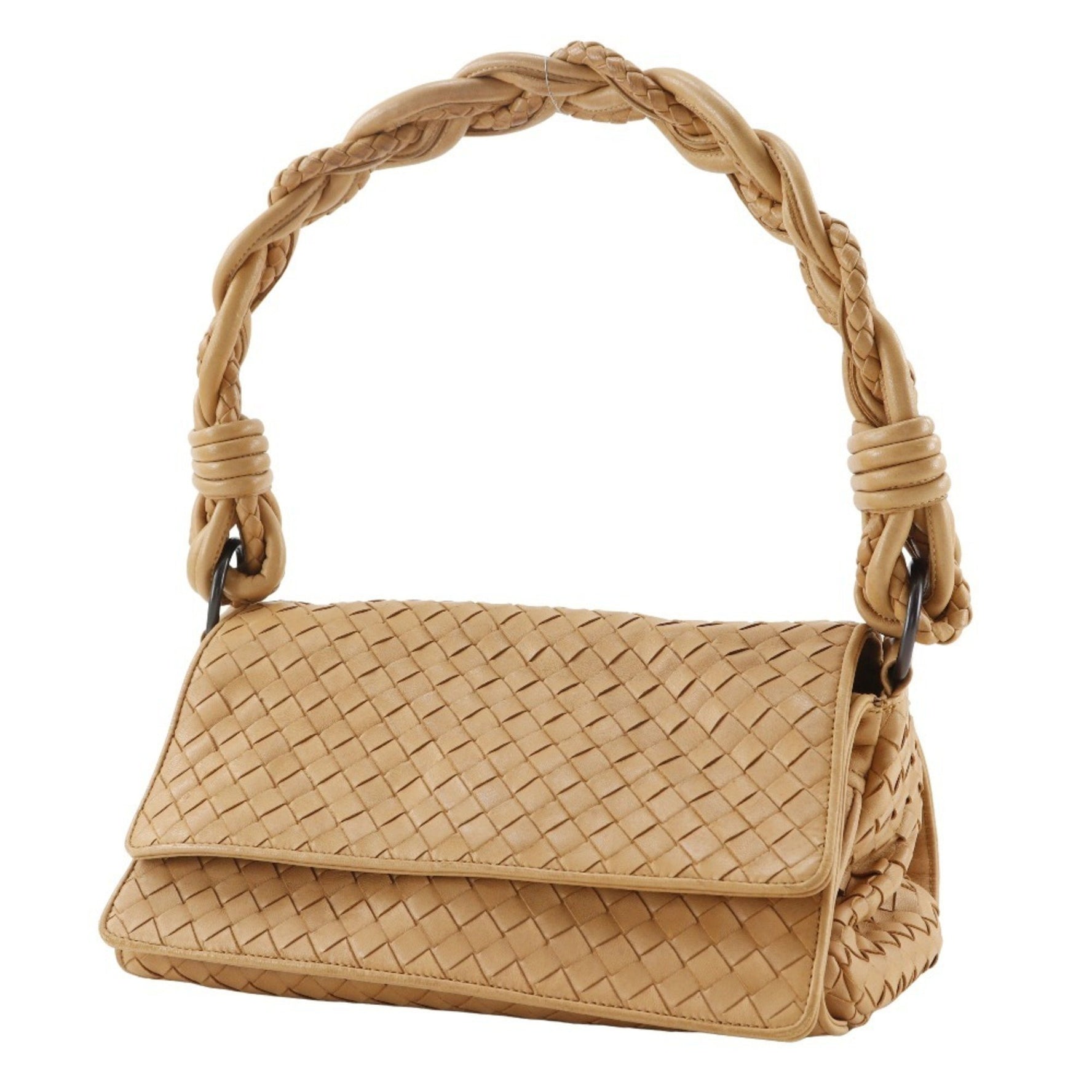 Bottega Veneta Intrecciato Shoulder Bag Calfskin
