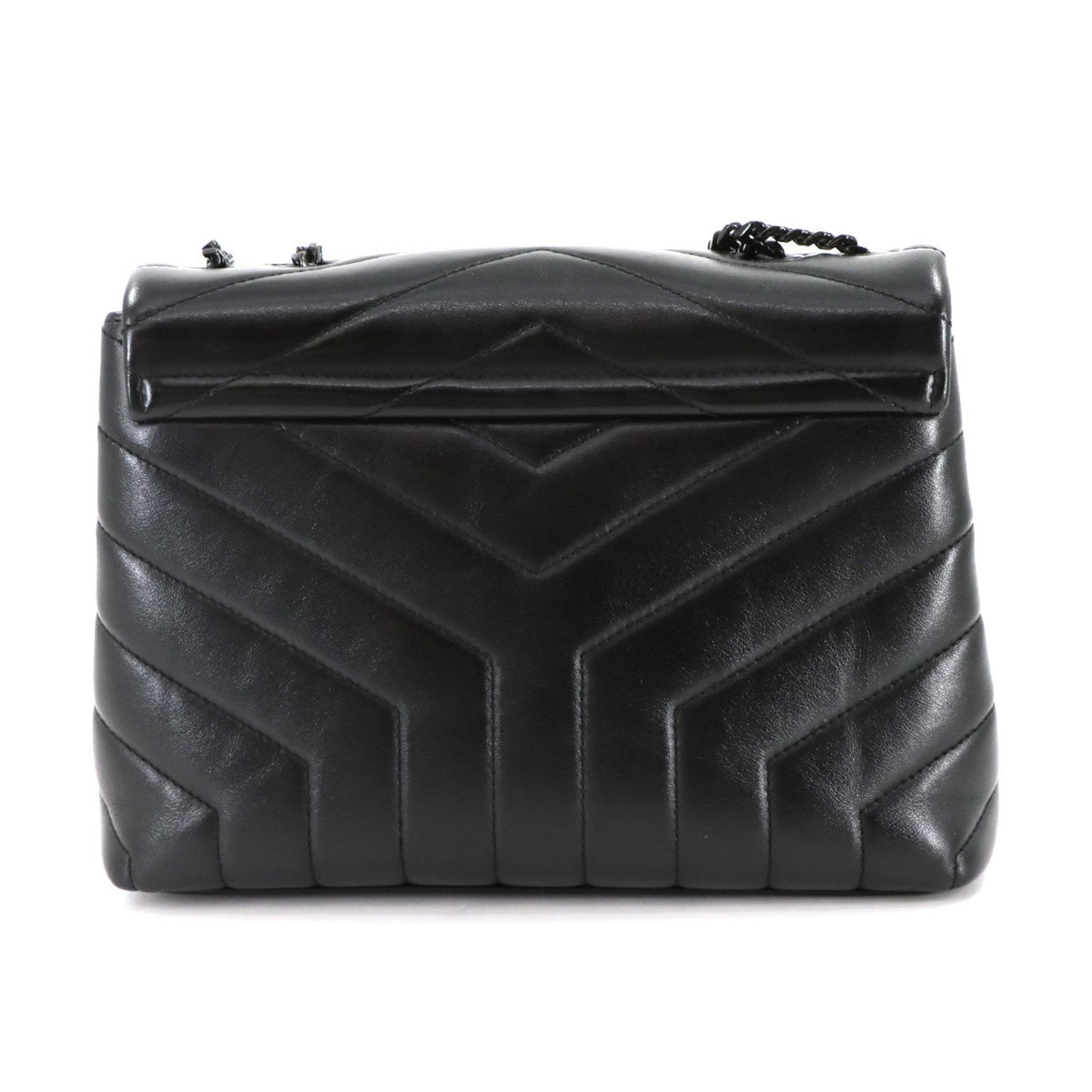 Saint Laurent Loulou Small Chain Shoulder Bag in Leather