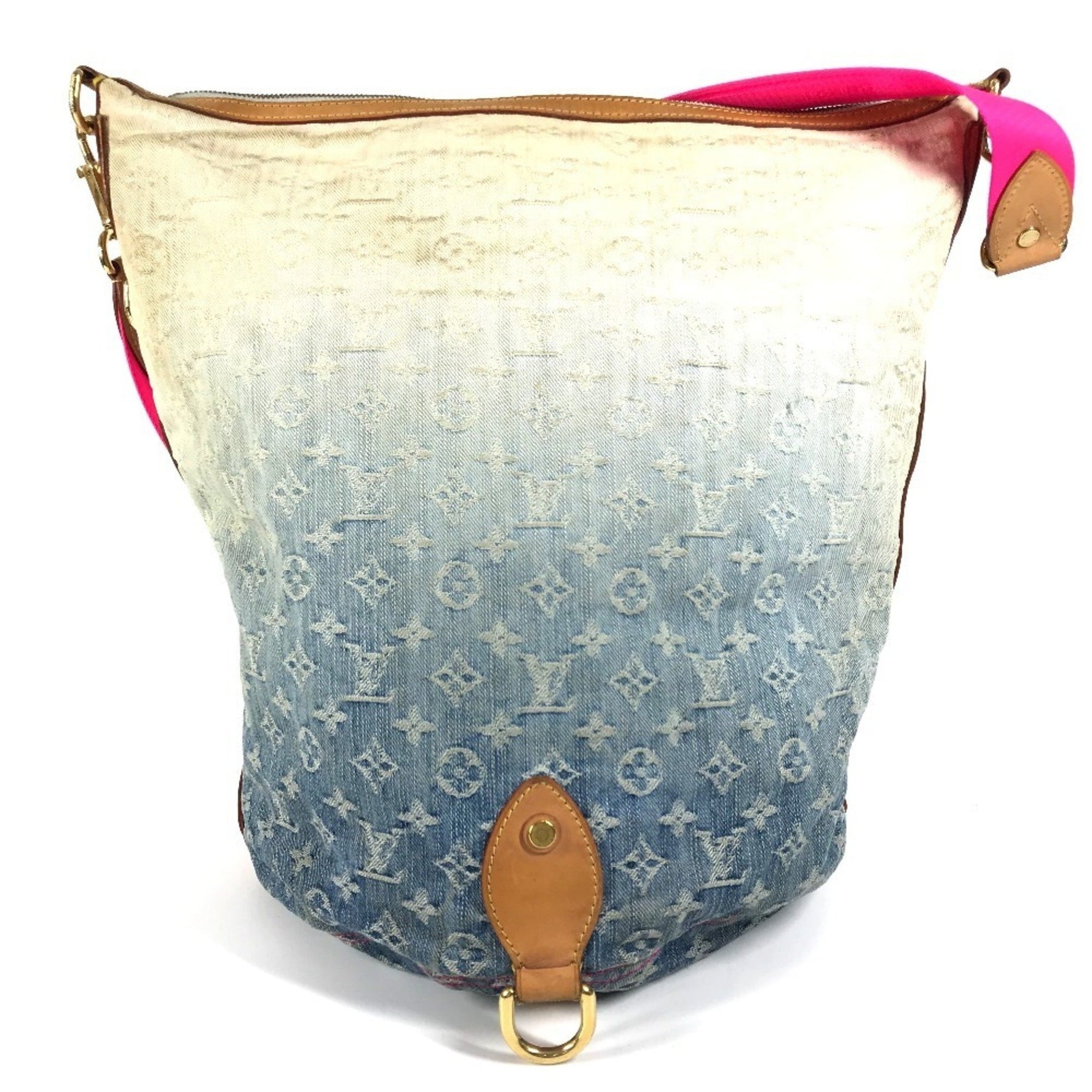 Louis Vuitton Monogram Denim Gradient Sunburst PM Bag Crossbody Shoulder Blue