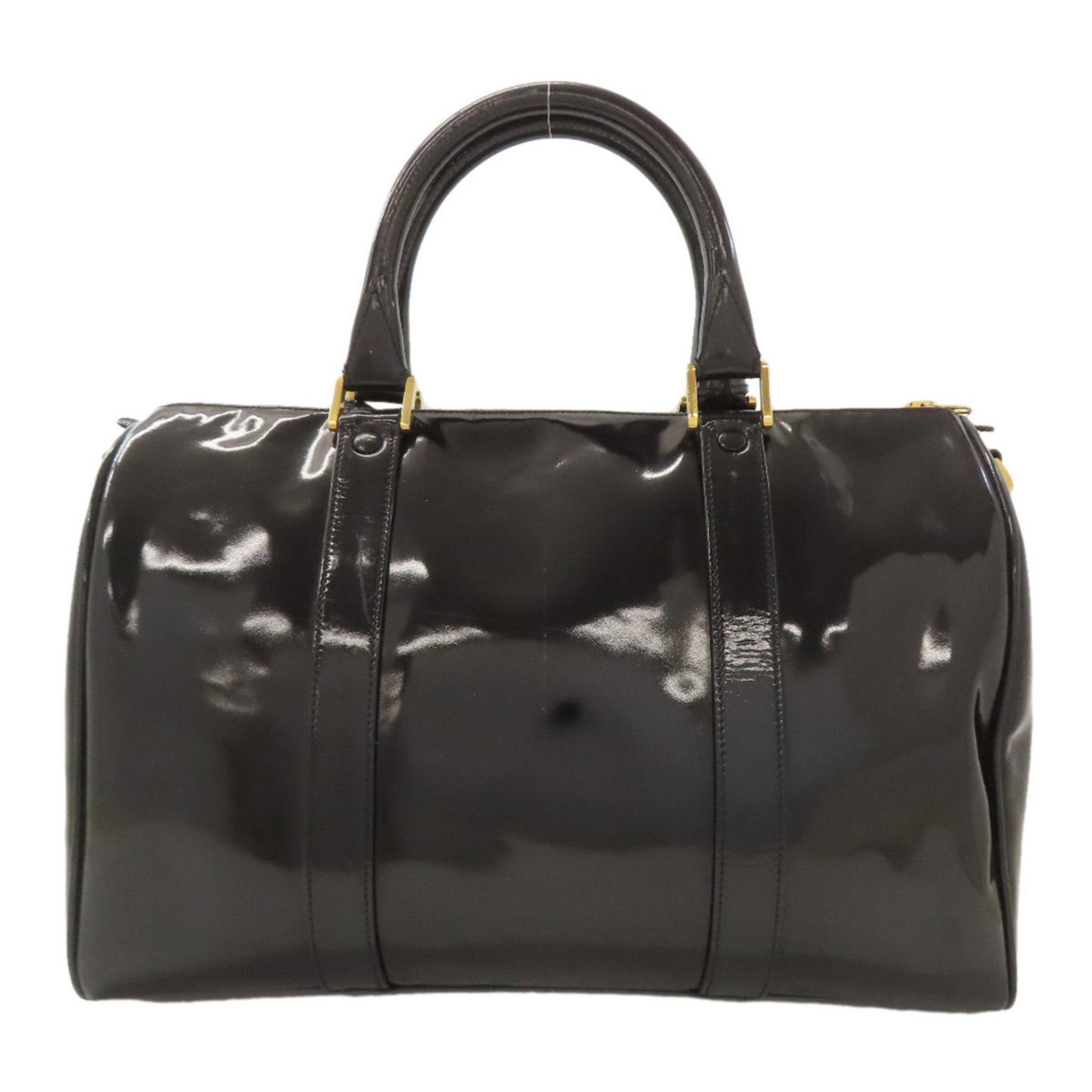 Chanel Coco Mark Boston Bag with Gold Hardware and Enamel