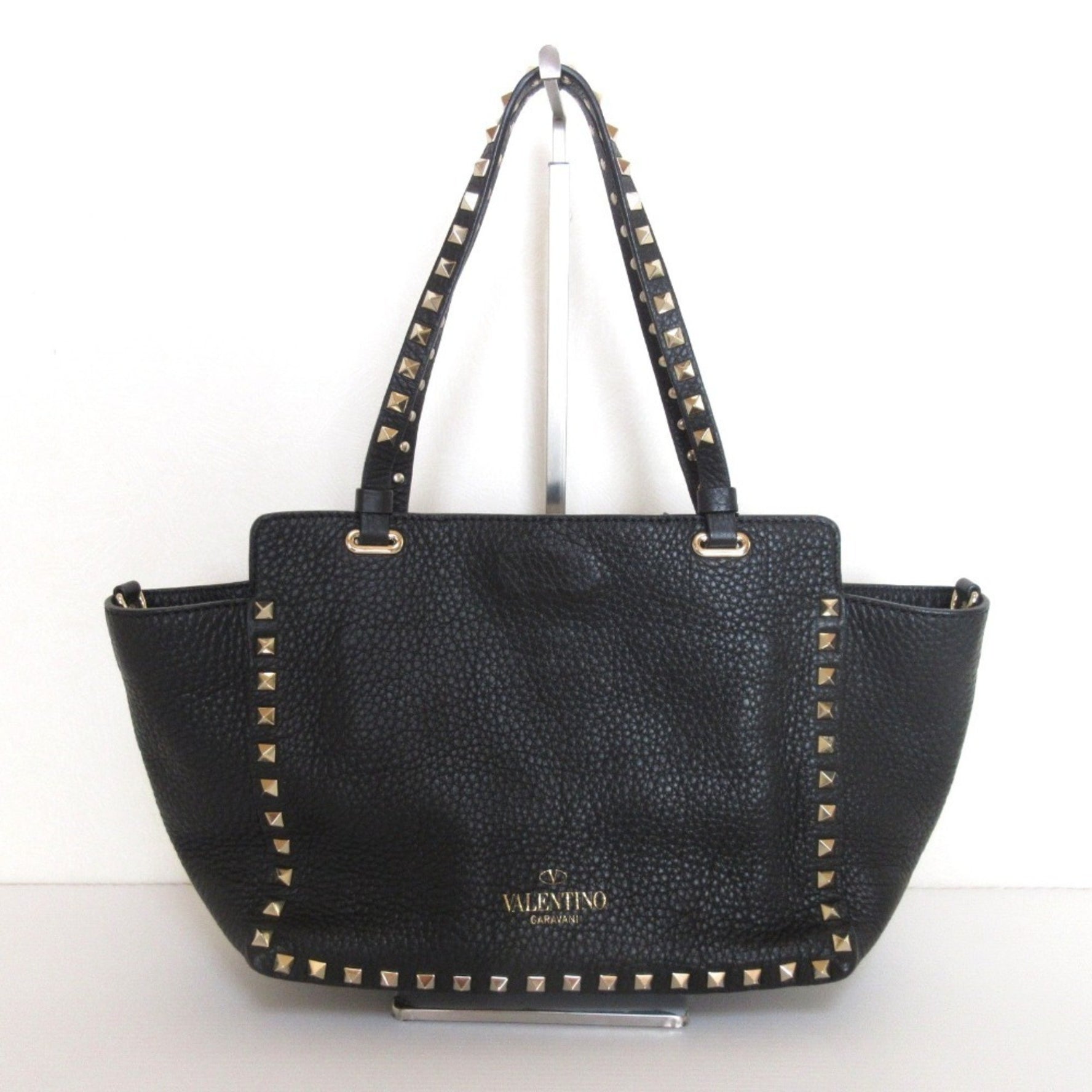 VALENTINO GARAVANI Valentino Garavani Rockstud 2WAY Handbag Shoulder Bag ZW2B0037VSF Black Women's