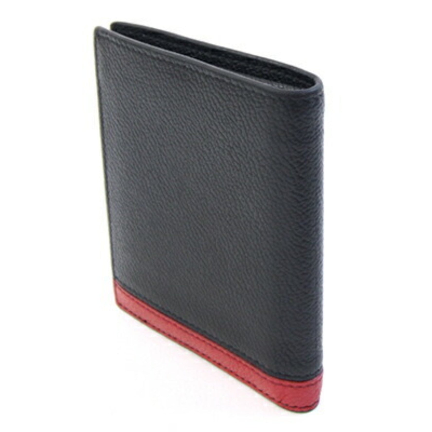 Prada Bi-fold Wallet 2MO004 Black Red Compact Men's PRADA