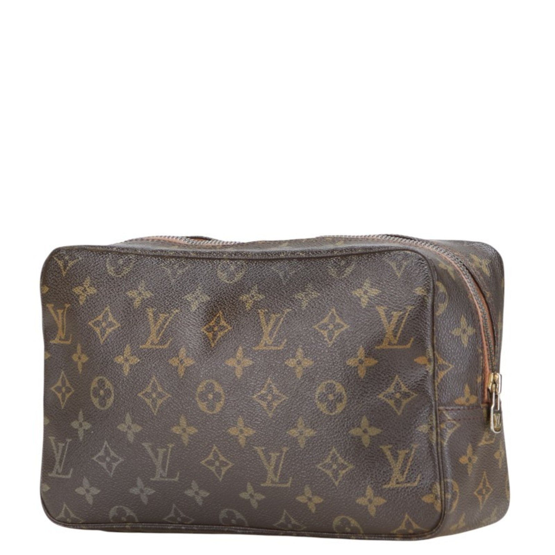 Louis Vuitton Monogram True Toilet 28 Second Bag/Clutch Bag Brown LOUIS VUITTON