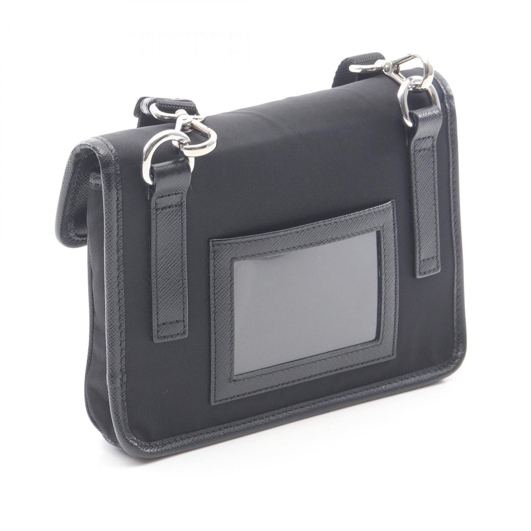 Prada RE NYLON TESSUTO+SAFFIANO Shoulder Bag in Nylon and Saffiano Leather, Men's