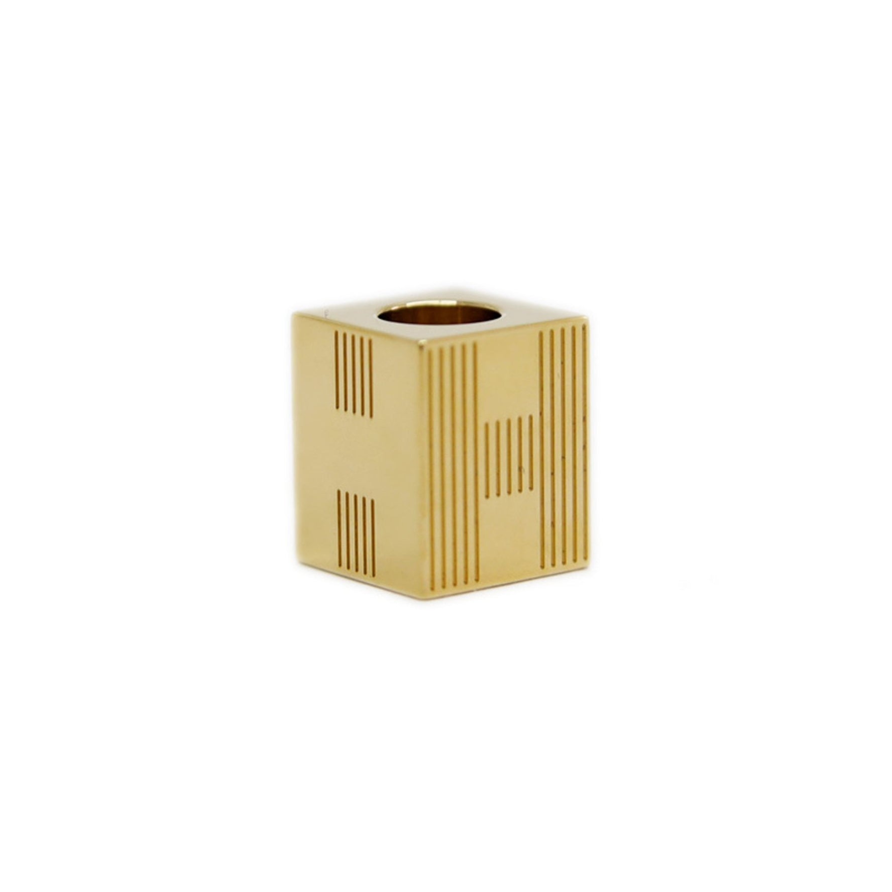 Hermes Scarf Ring Cube Totem H Motif Twilly Gold BP