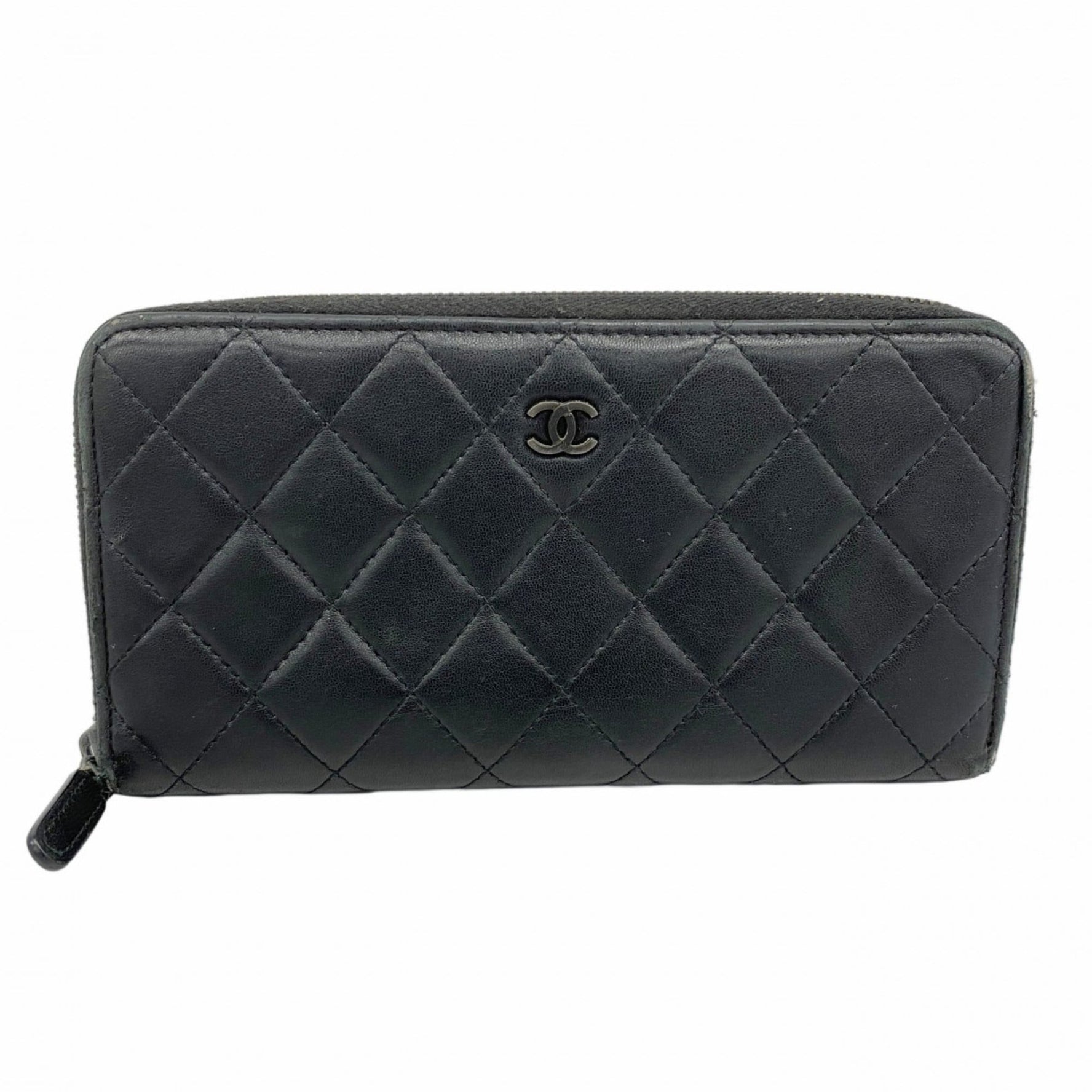 Chanel Matelasse Long Wallet, Lambskin