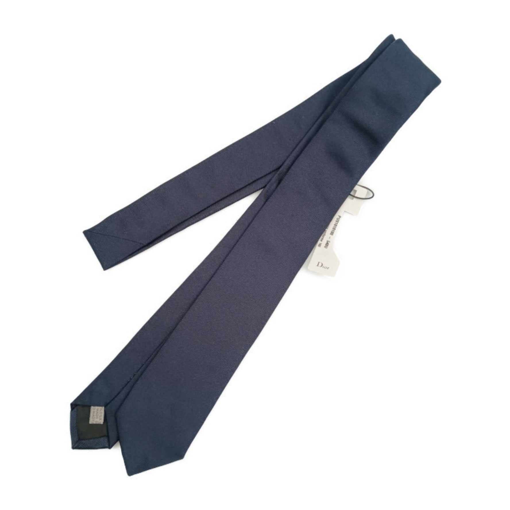 Christian Dior Dior tie PUS1010100-540U Blue Marine 100% silk men's narrow
