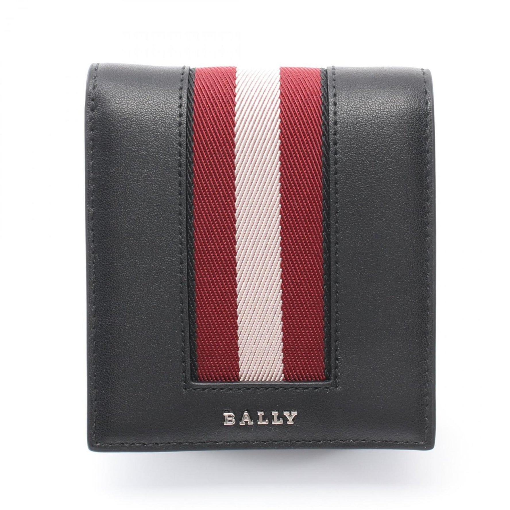 BALLY Bi-fold Wallet Leather Men's Black Multicolor 6309719U901P