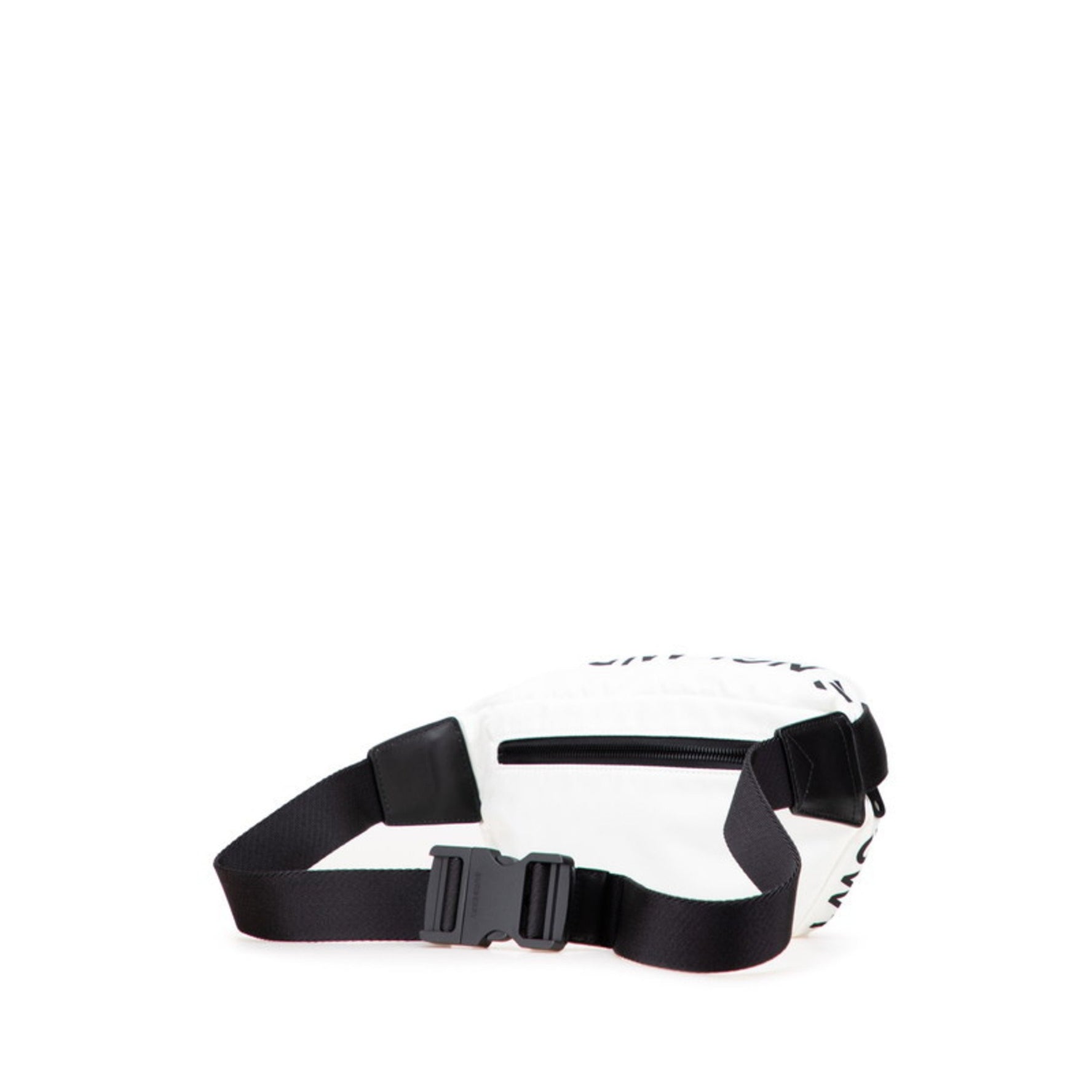 Burberry Logo Horseferry Body Bag in White and Black Nylon Leather for Women.