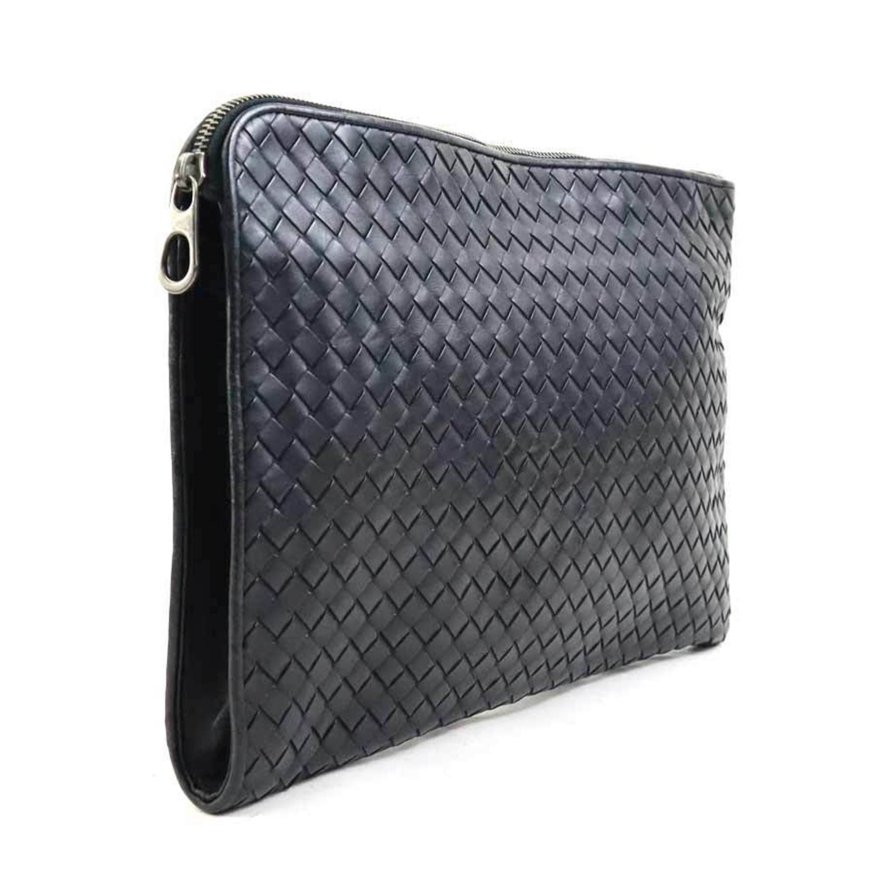 Bottega Veneta Clutch Bag in Intrecciato Leather