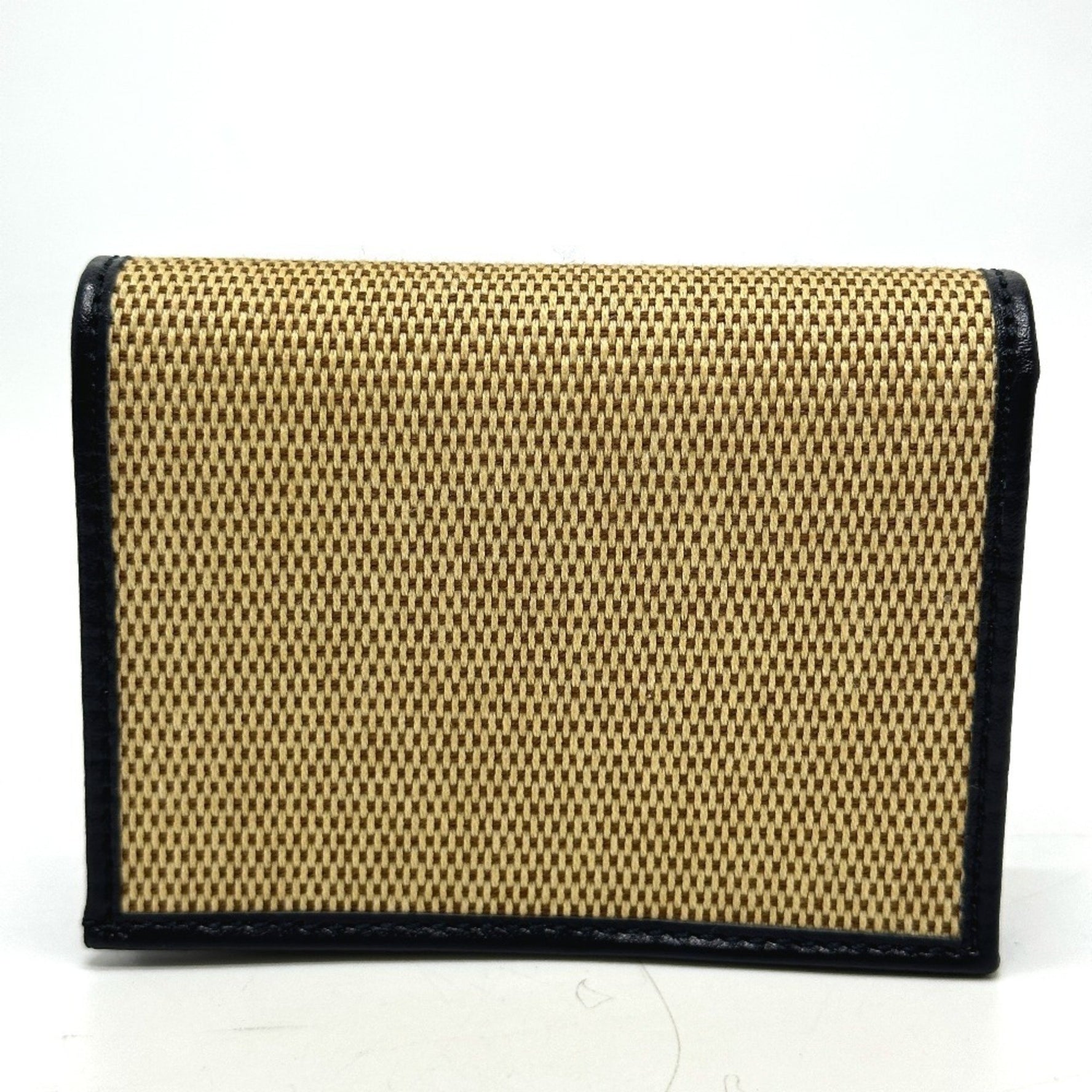 GUCCI Horsebit Compact Wallet Tri-fold Canvas/Leather