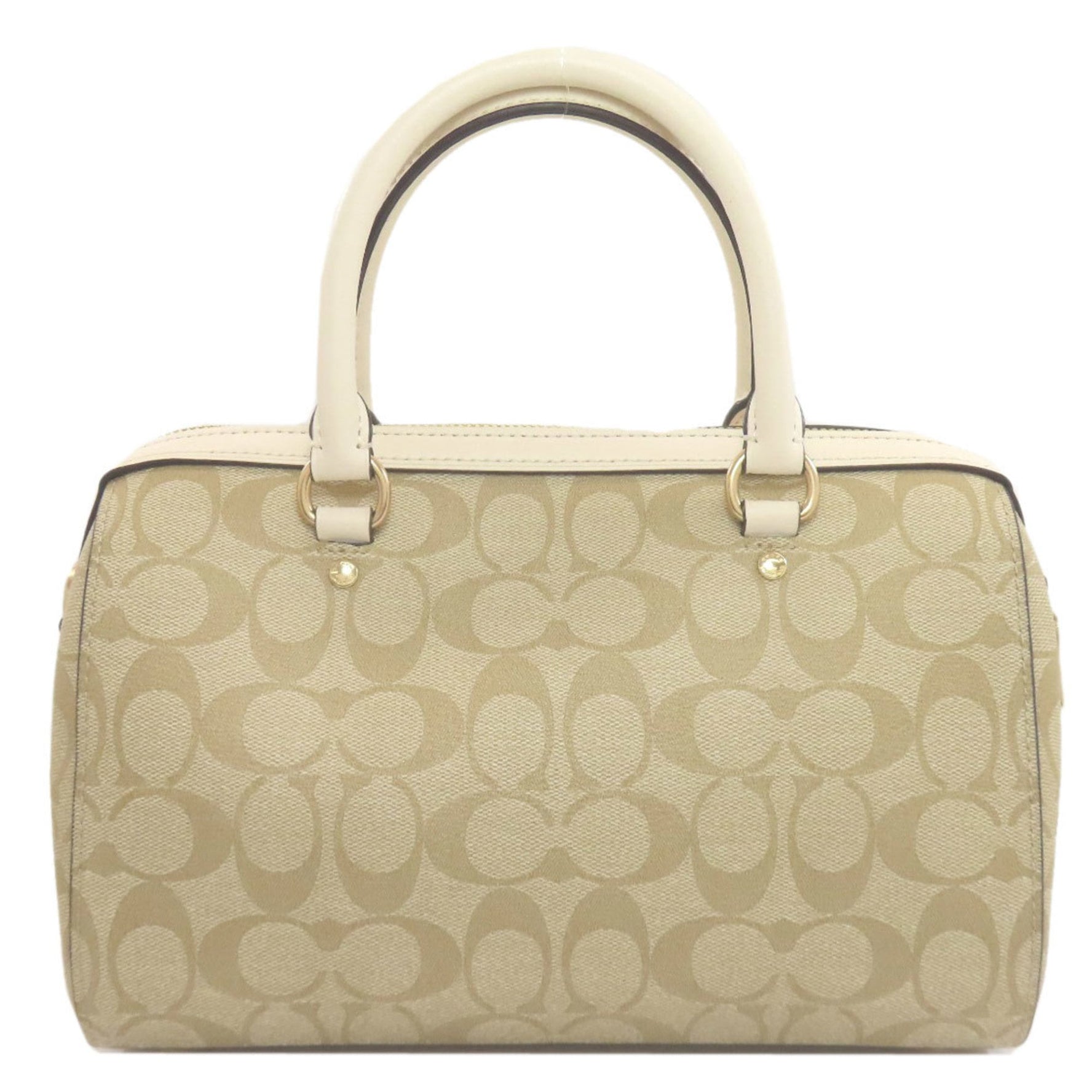 Coach Roan Satchel Signature Handbag in PVC/Leather