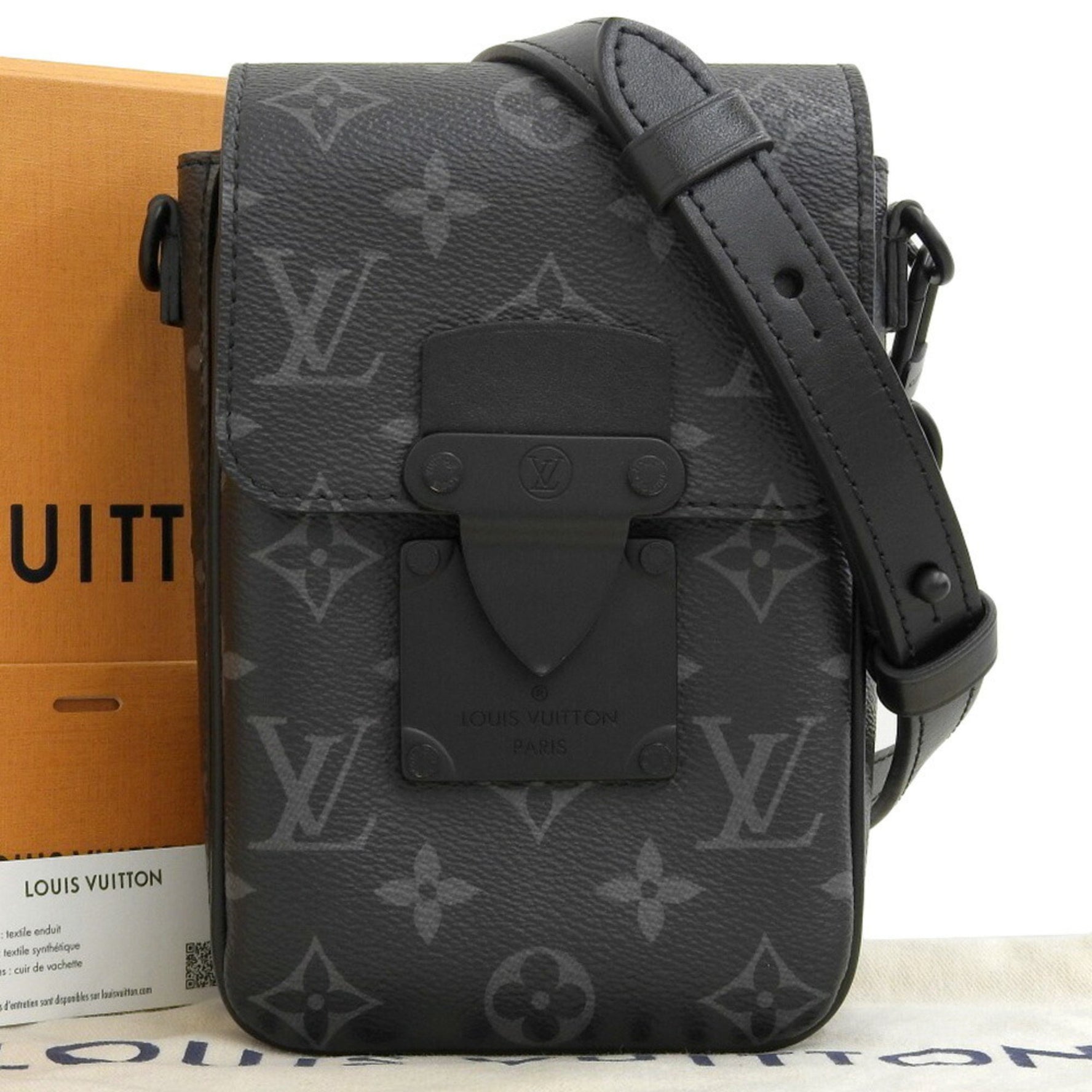 Louis Vuitton Monogram Eclipse S Rock Vertical Wearable Wallet
