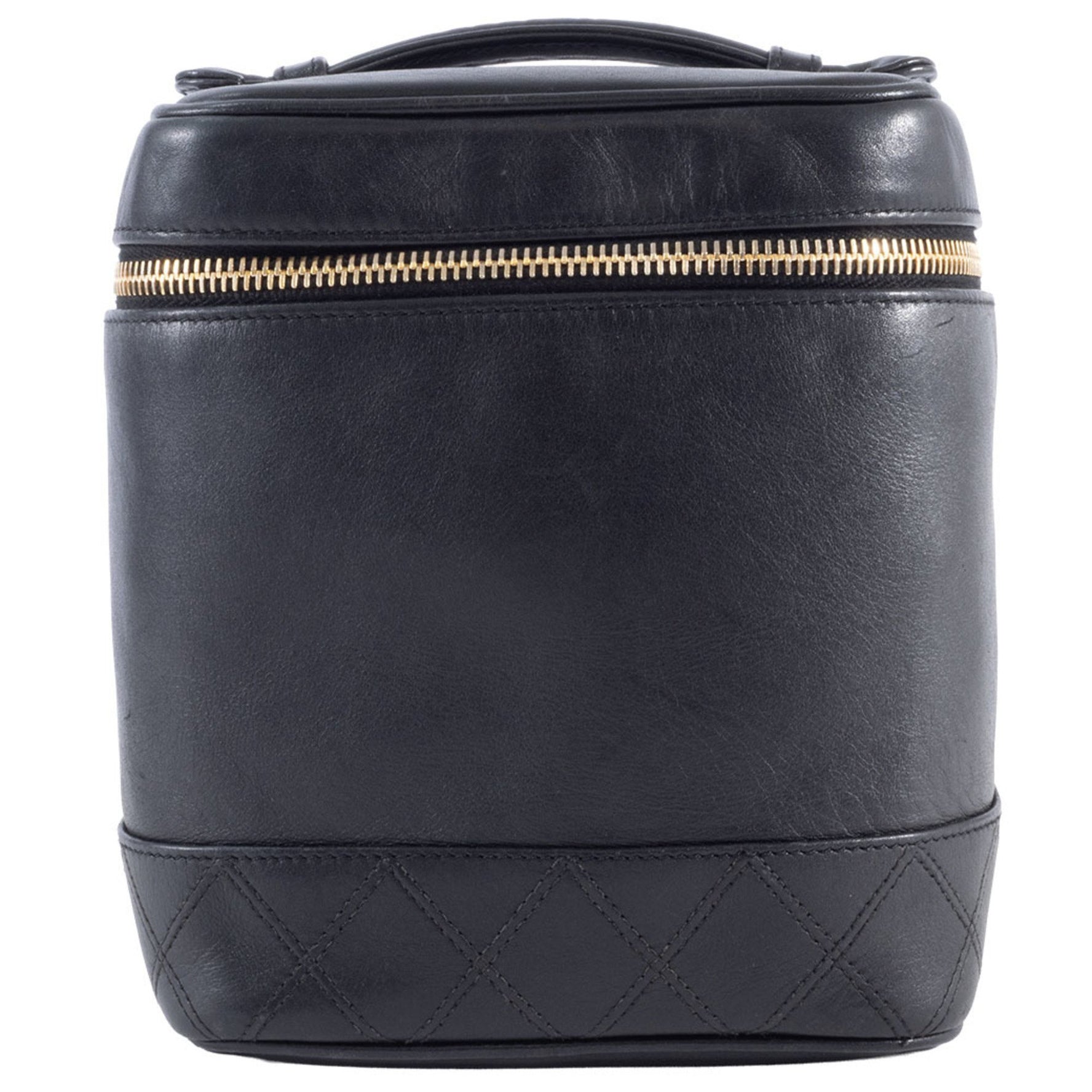 Chanel Bicolor Vanity Bag Handbag Lambskin Pouch