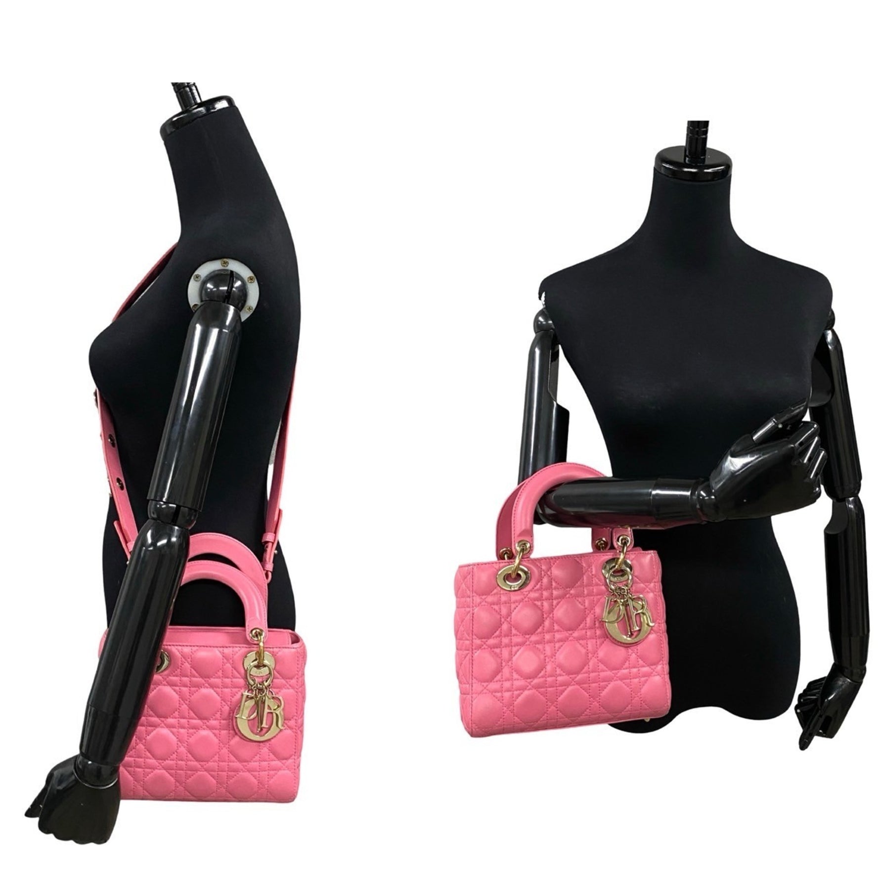 Christian Dior My Lady Lambskin Leather Handbag/Shoulder Bag