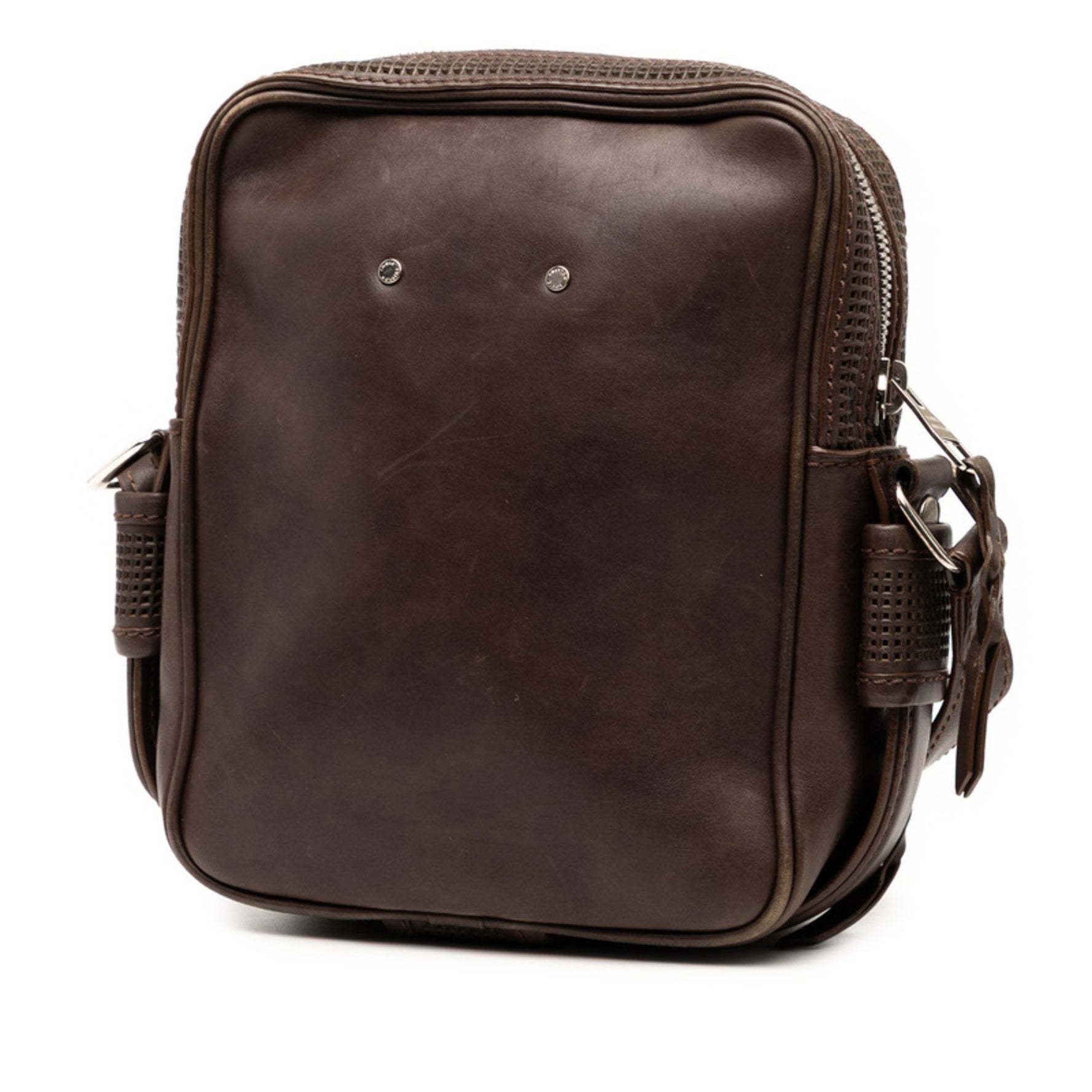 Louis Vuitton Cuir Bequia Trotter MM Crossbody Shoulder Bag Leather LOUIS VUITTON