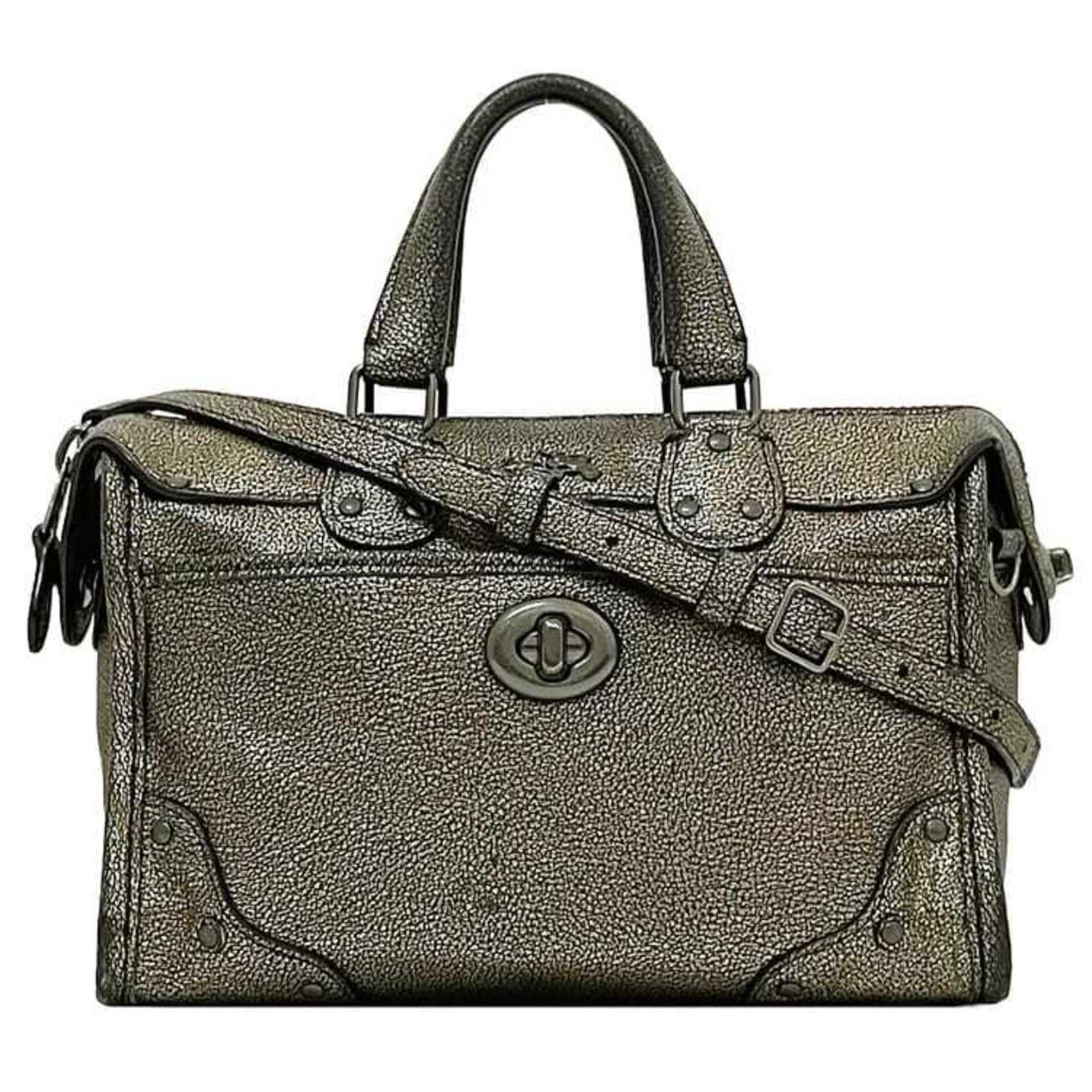 Coach 2-way bag ec-22941 gold handbag leather COACH shoulder mini boston ladies compact