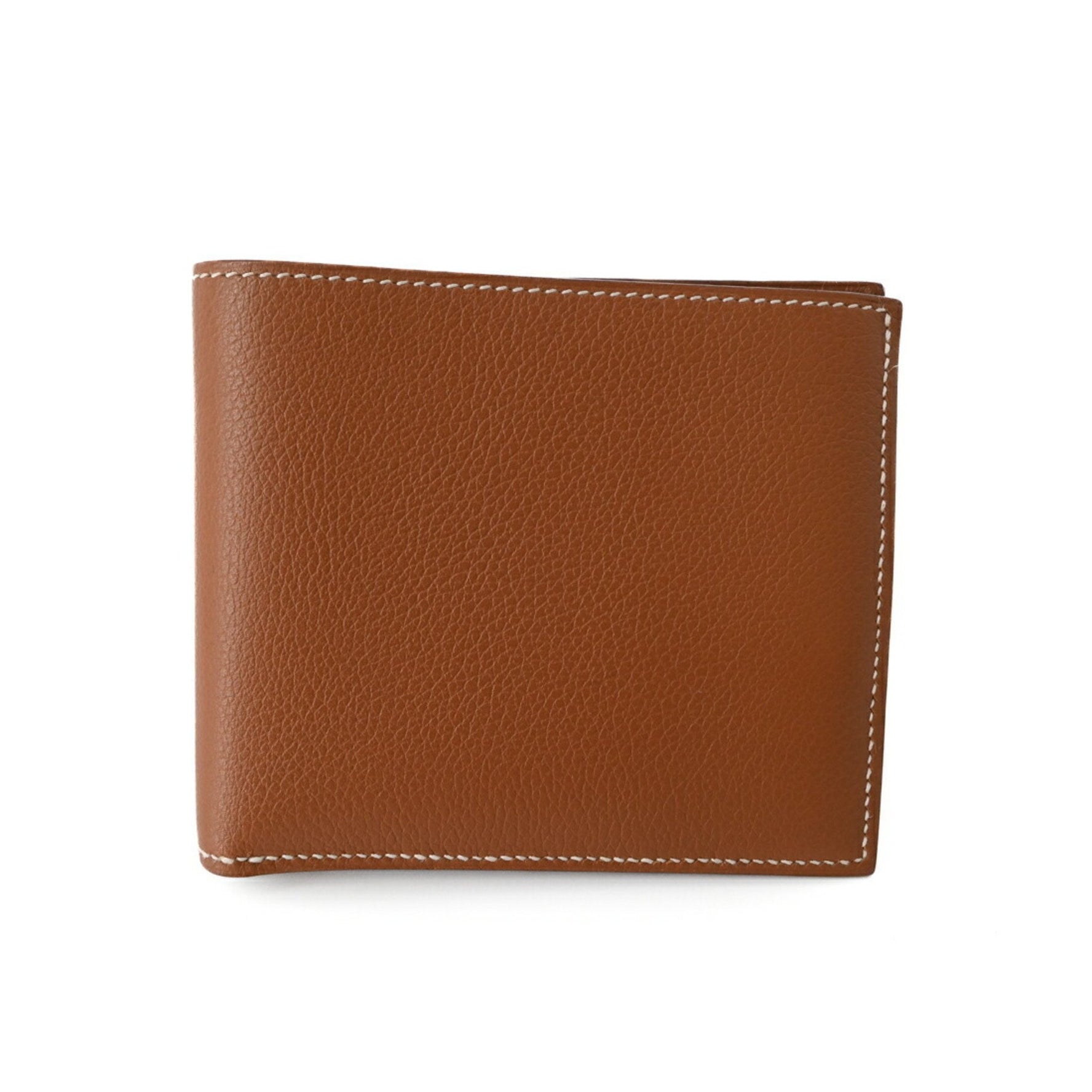 HERMES Copernicus Bifold Wallet in Evercolor and Brown #U
