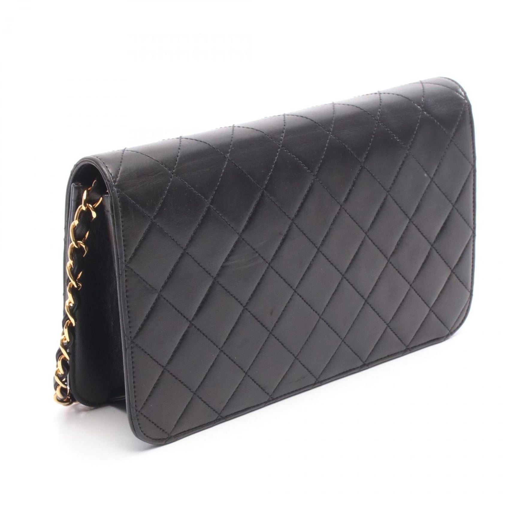 CHANEL Matelasse Full Flap Shoulder Bag in Lambskin Leather