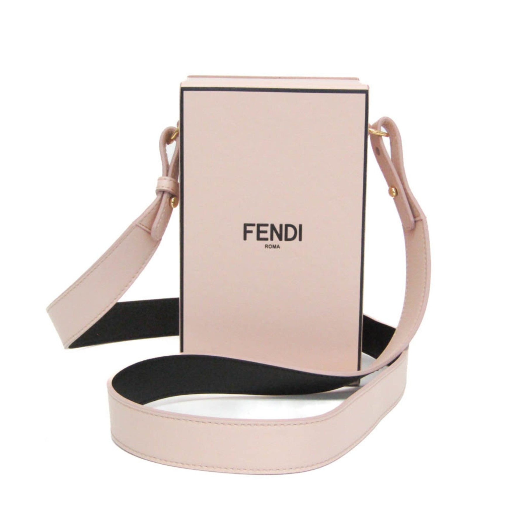Fendi Box Leather Shoulder Bag