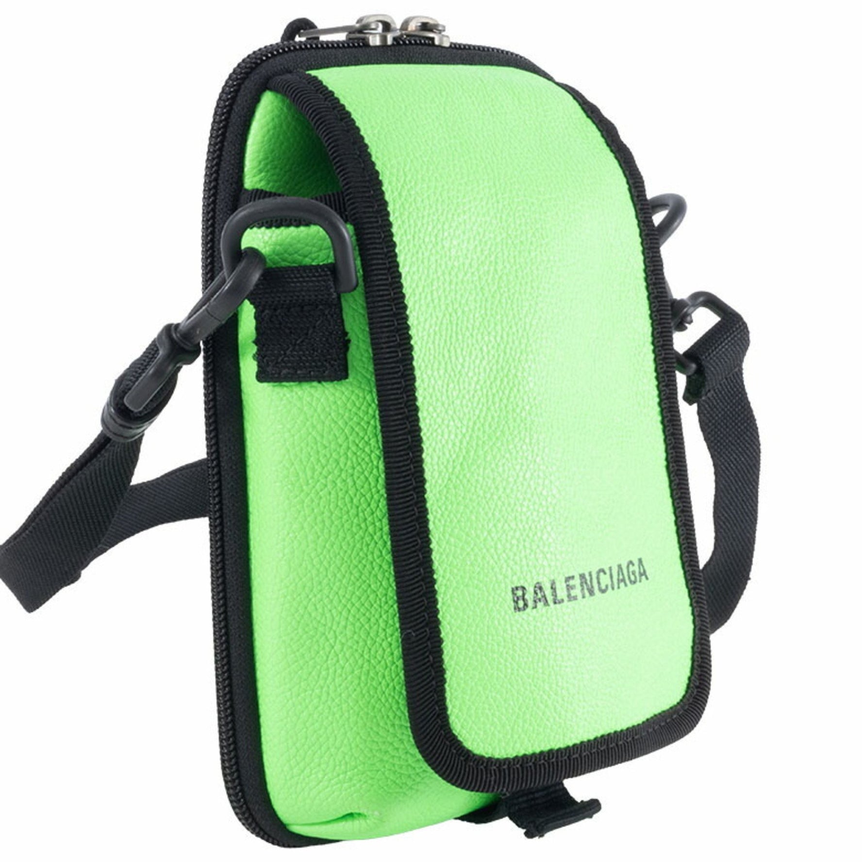 Balenciaga Explorer Shoulder Bag Leather Green Men's Crossbody BALENCIAGA