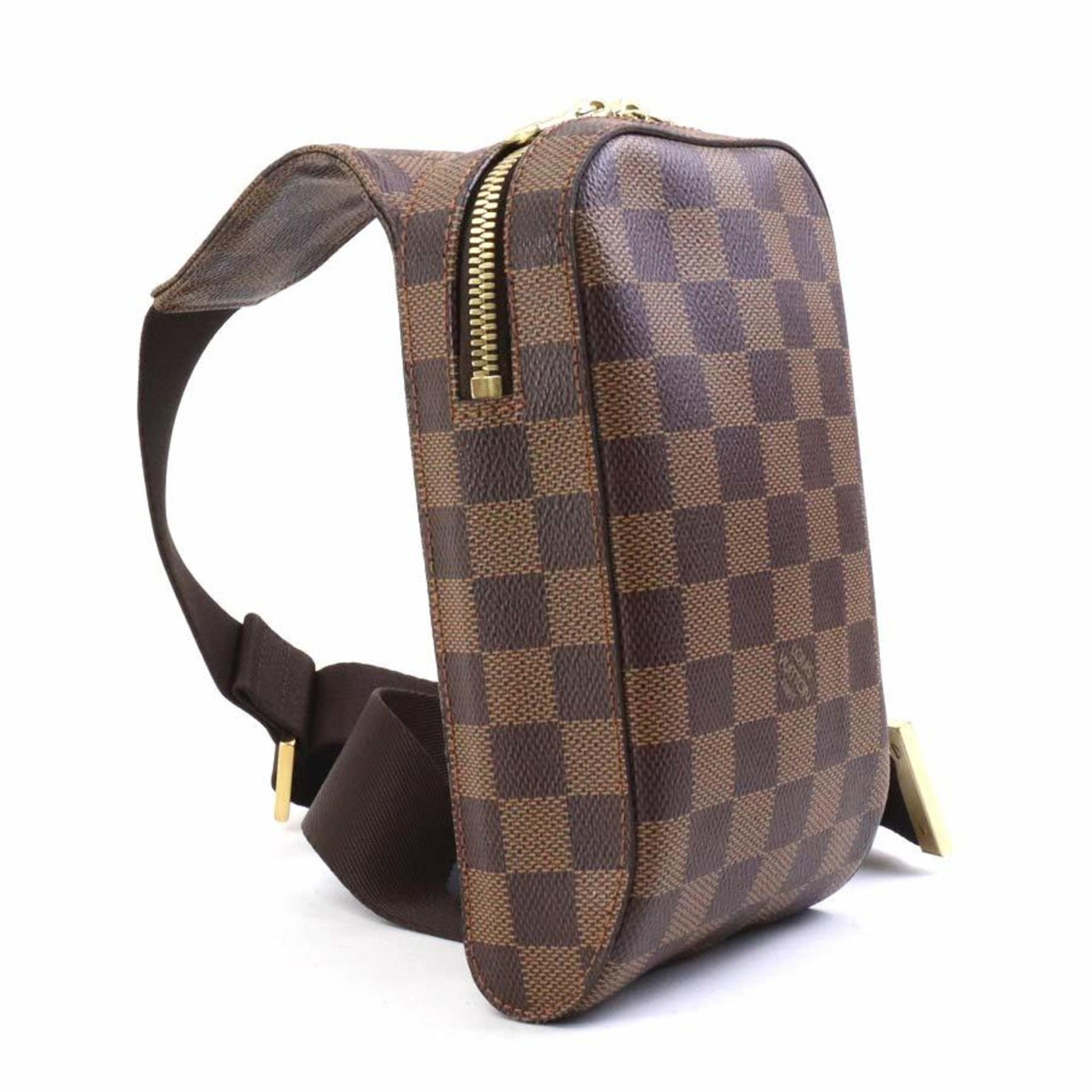 Louis Vuitton Body bag Waist Damier Geronimos canvas Brown Gold Men's