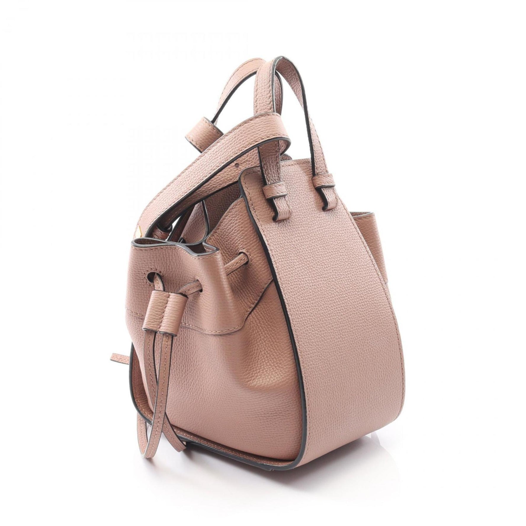 LOEWE Hammock Drawstring Bag, Mini, Leather
