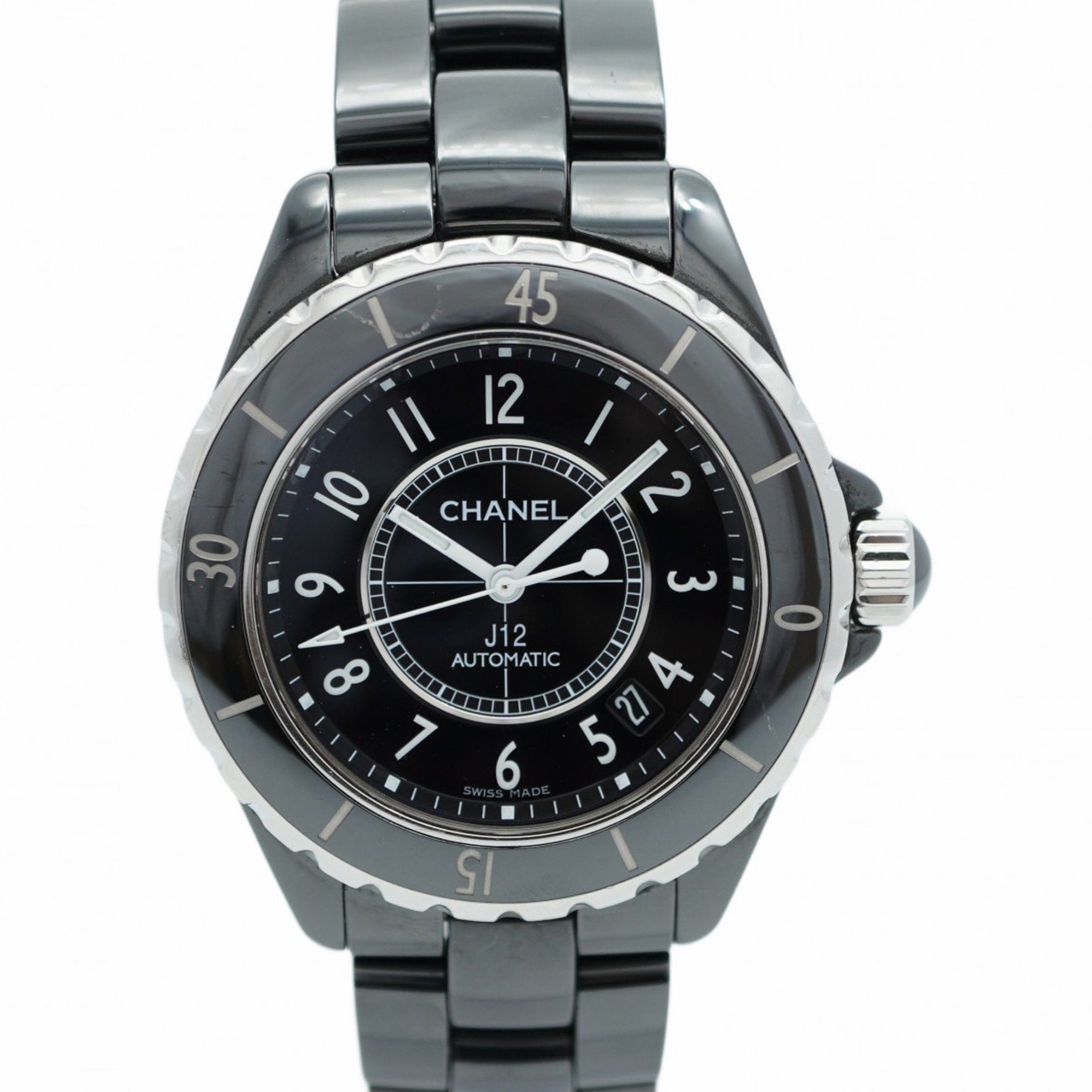 Chanel J12 H0685 Black Dial Men's Watch