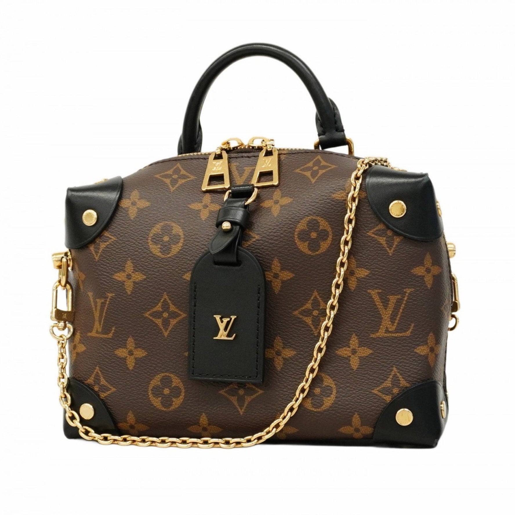 Louis Vuitton Monogram Petite Male Souple Handbag Brown/Black Bag