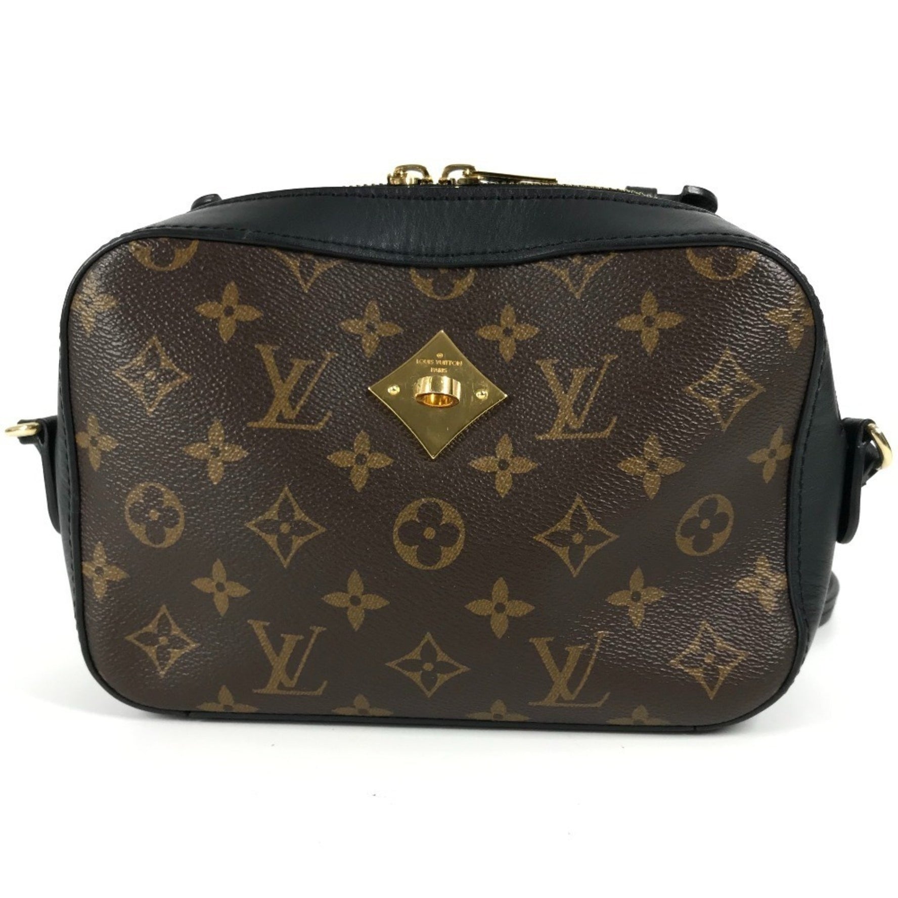 Louis Vuitton Monogram Santonge Bag Crossbody Pochette Shoulder Canvas Noir Black