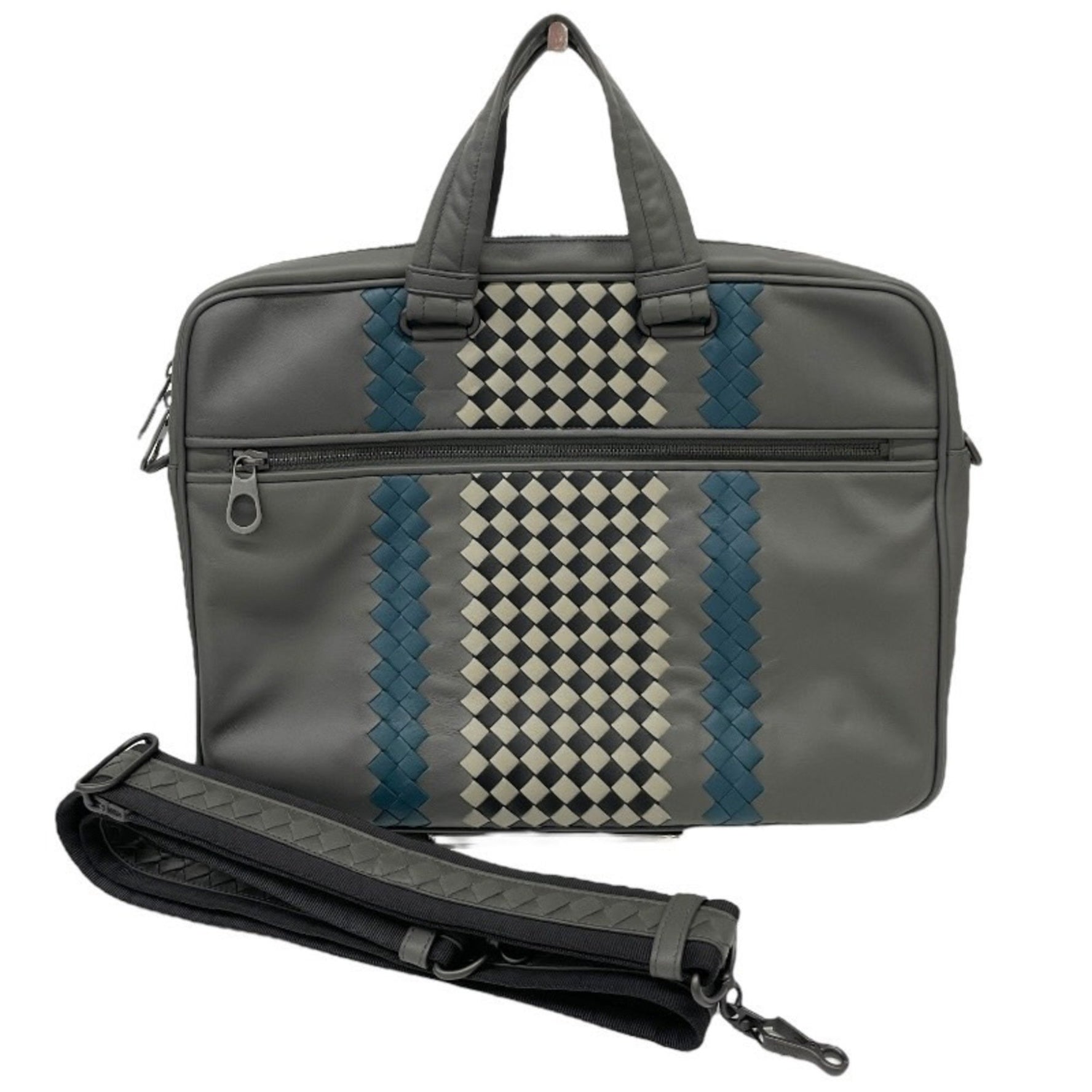 BOTTEGA VENETA Briefcase Leather Business Bag, Intrecciato