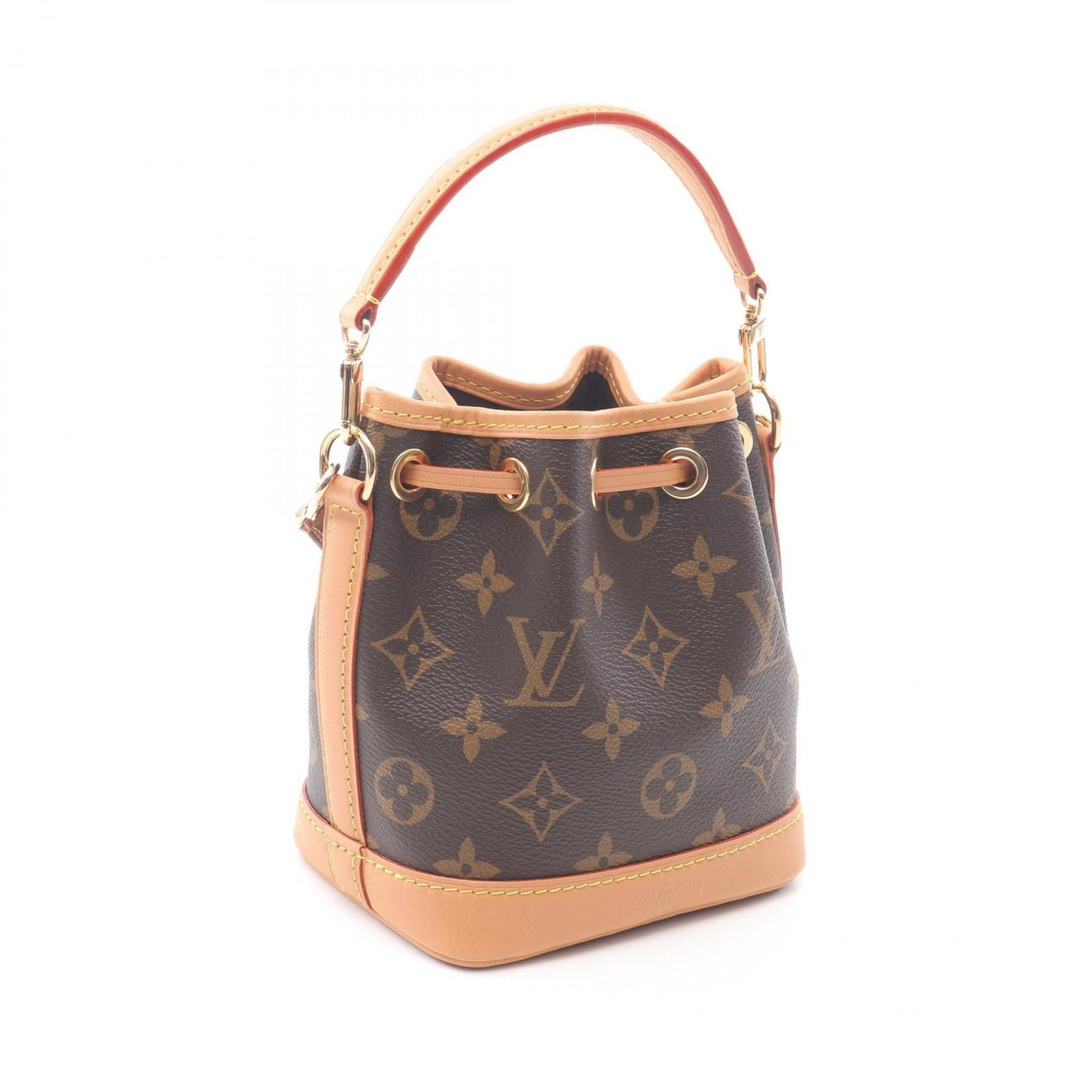 Louis Vuitton Nano Noe Handbag, Coated Canvas and Leather, Monogram
