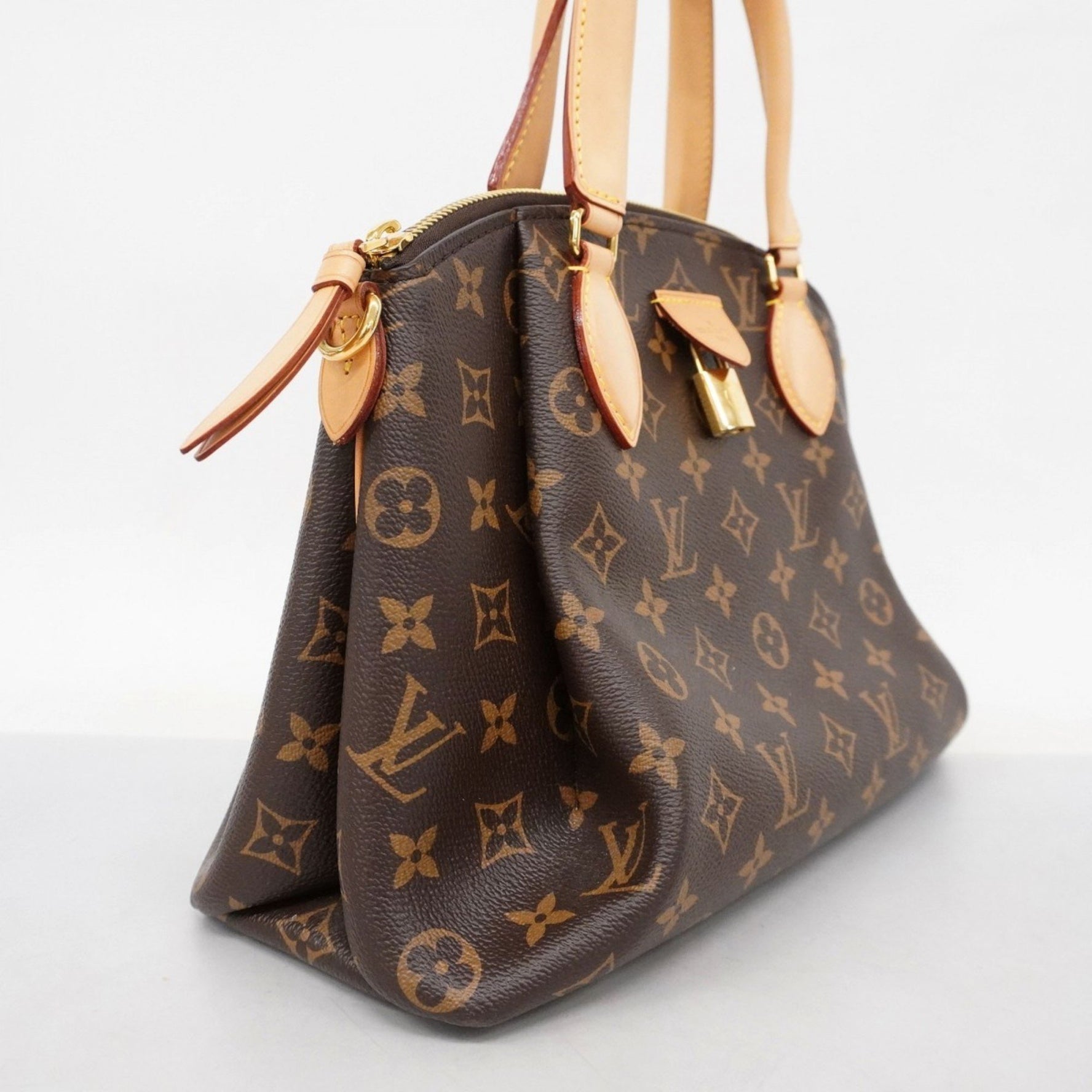 Louis Vuitton Monogram Riboule PM Handbag M44543 Brown Women's