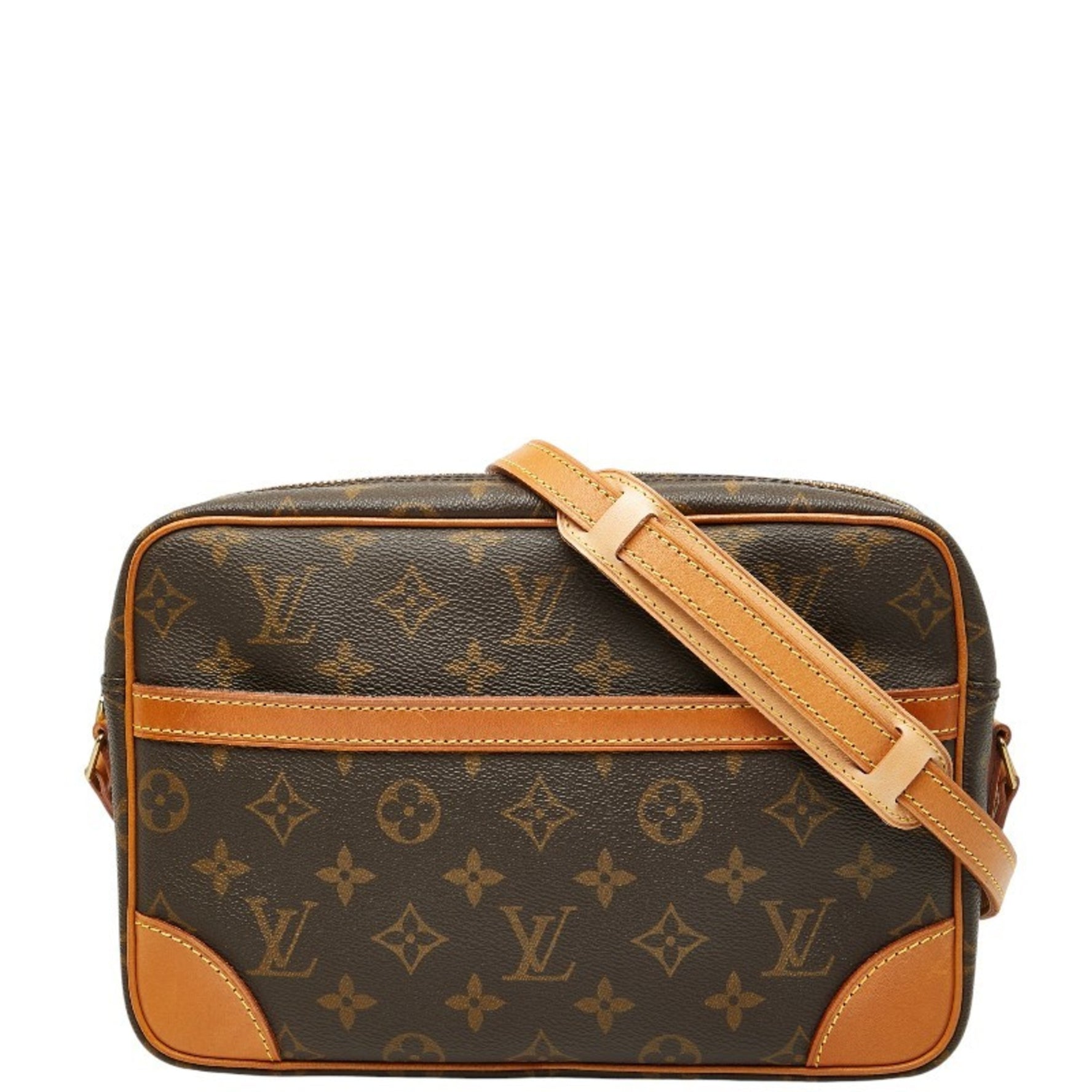 Louis Vuitton Monogram Trocadero 30 Crossbody Shoulder Bag Brown Leather LOUIS VUITTON