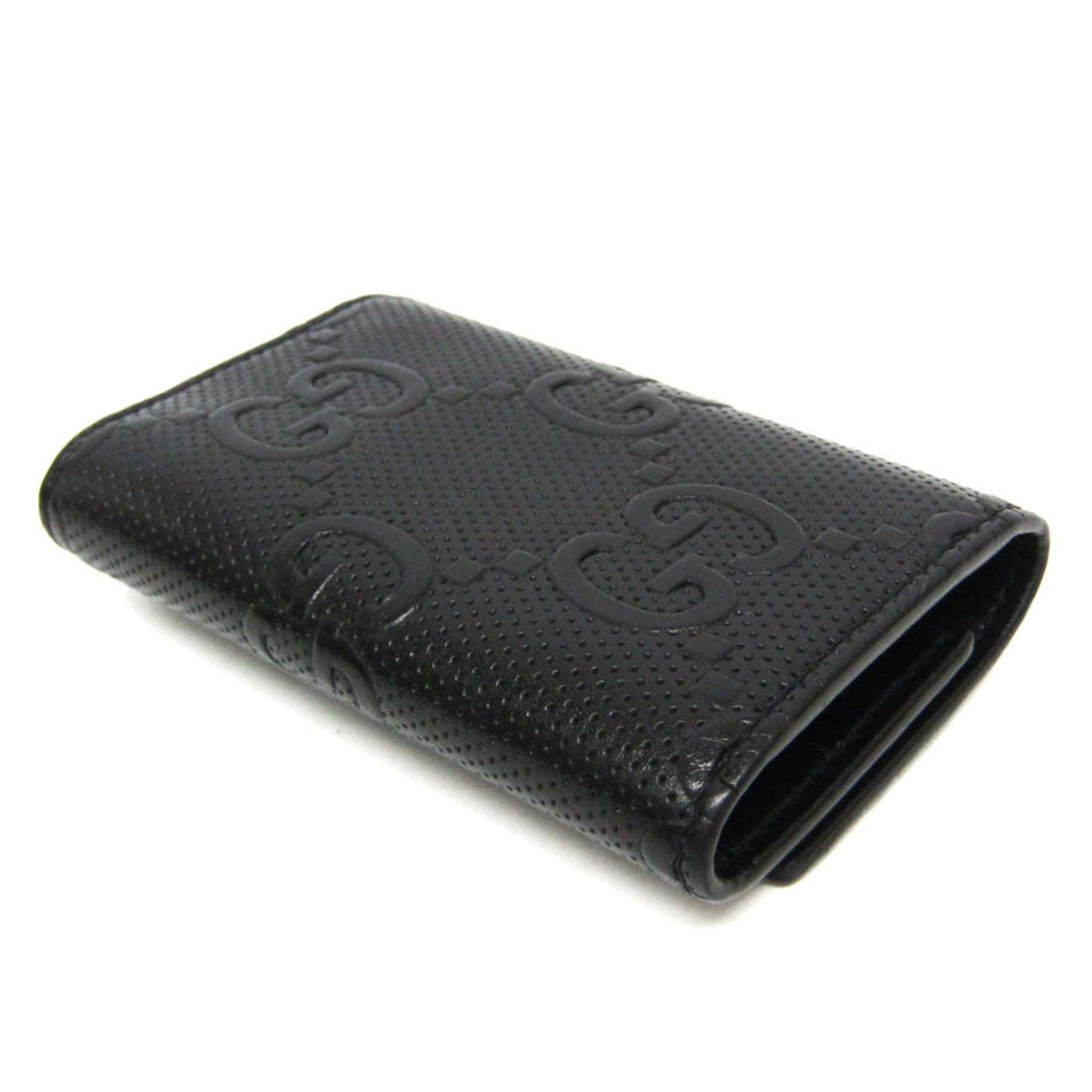Gucci GG Embossed Men,Women Leather Key Case