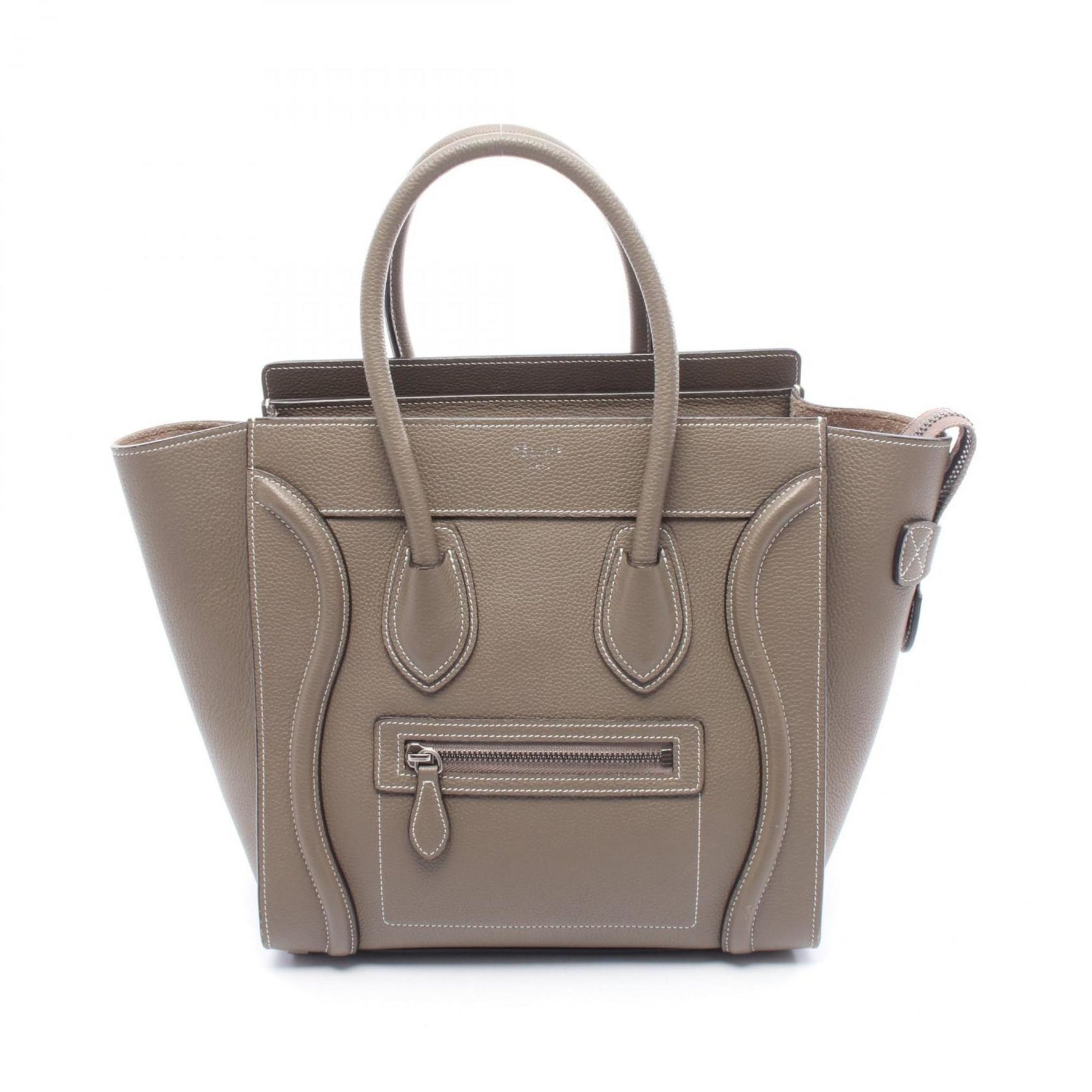Celine Luggage Micro Shopper Handbag, Leather