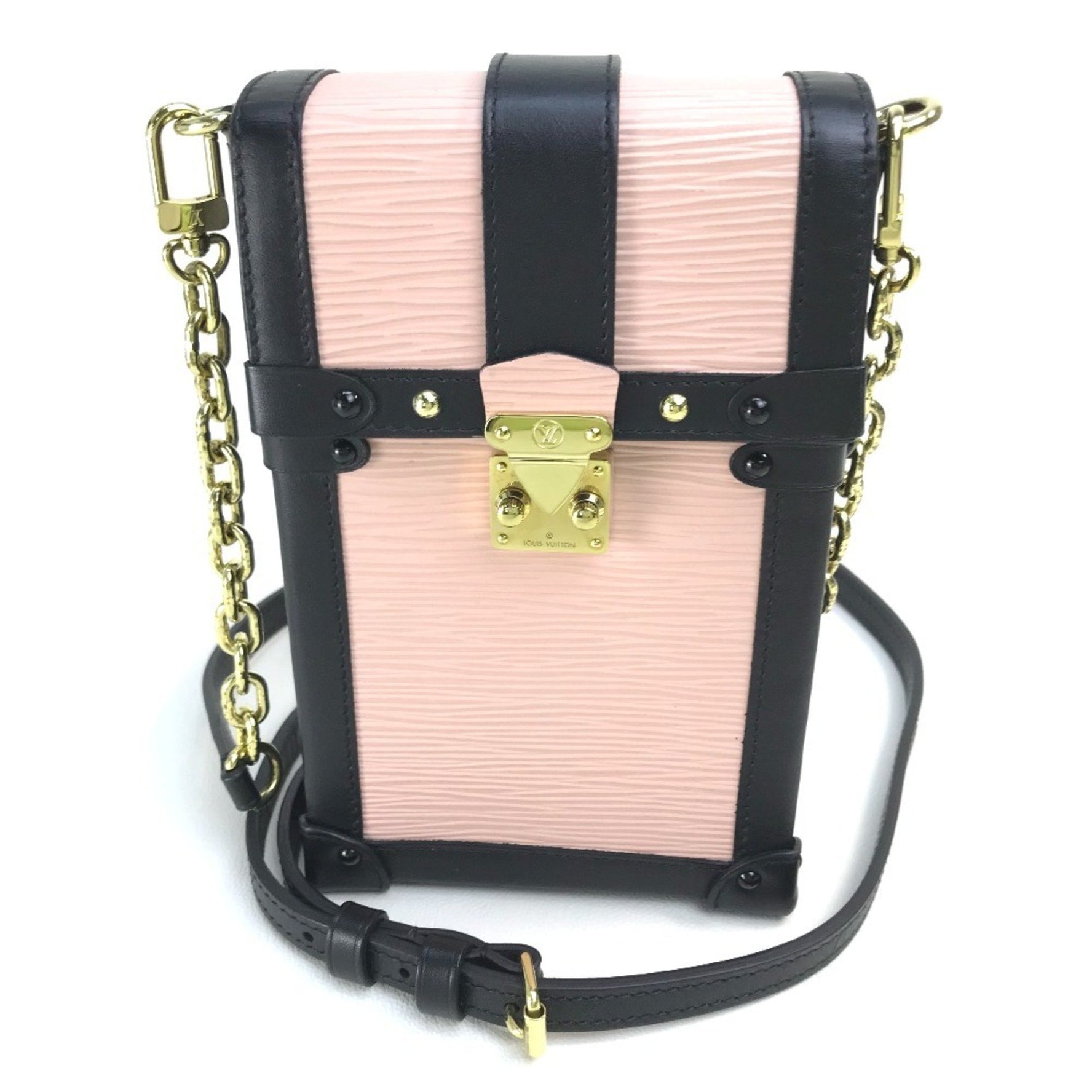 LOUIS VUITTON M67872 Epi Leather Pochette Trunk Vertical 2018 Spring/Summer Shoulder Bag in Rose Ballerine