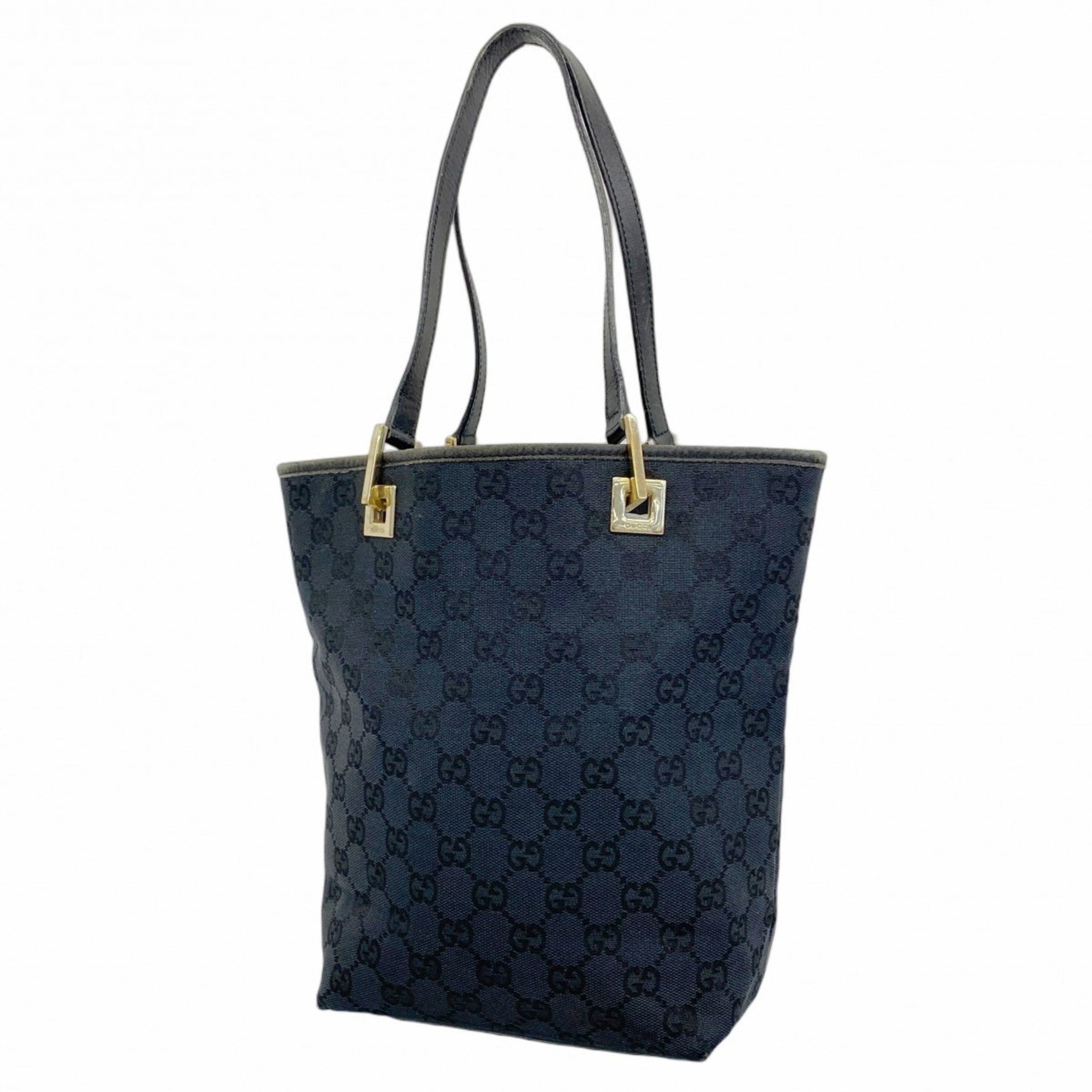 Gucci GG Canvas Tote Bag 002 1099 Black Women's