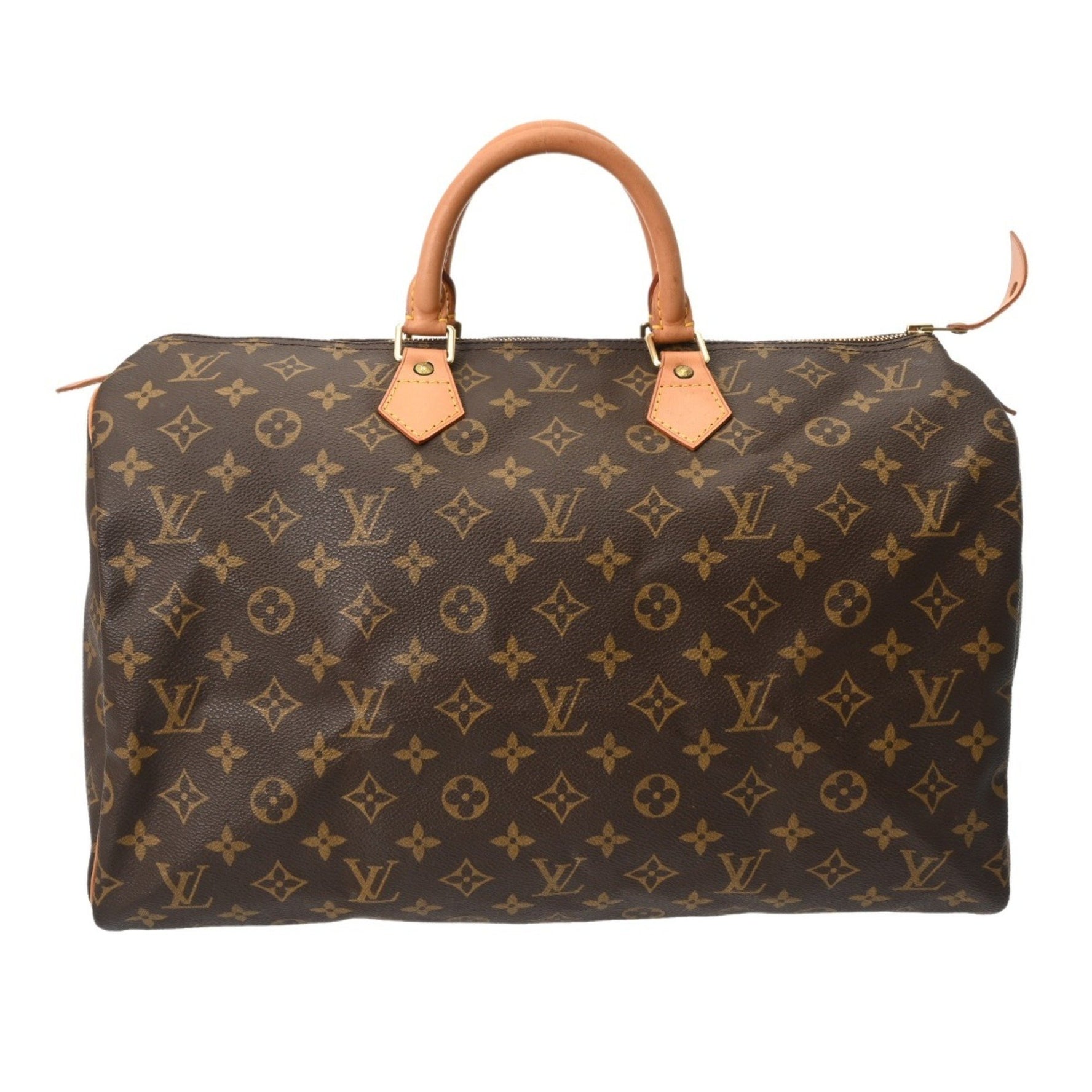 LOUIS VUITTON Monogram Speedy 40 Brown Canvas Handbag