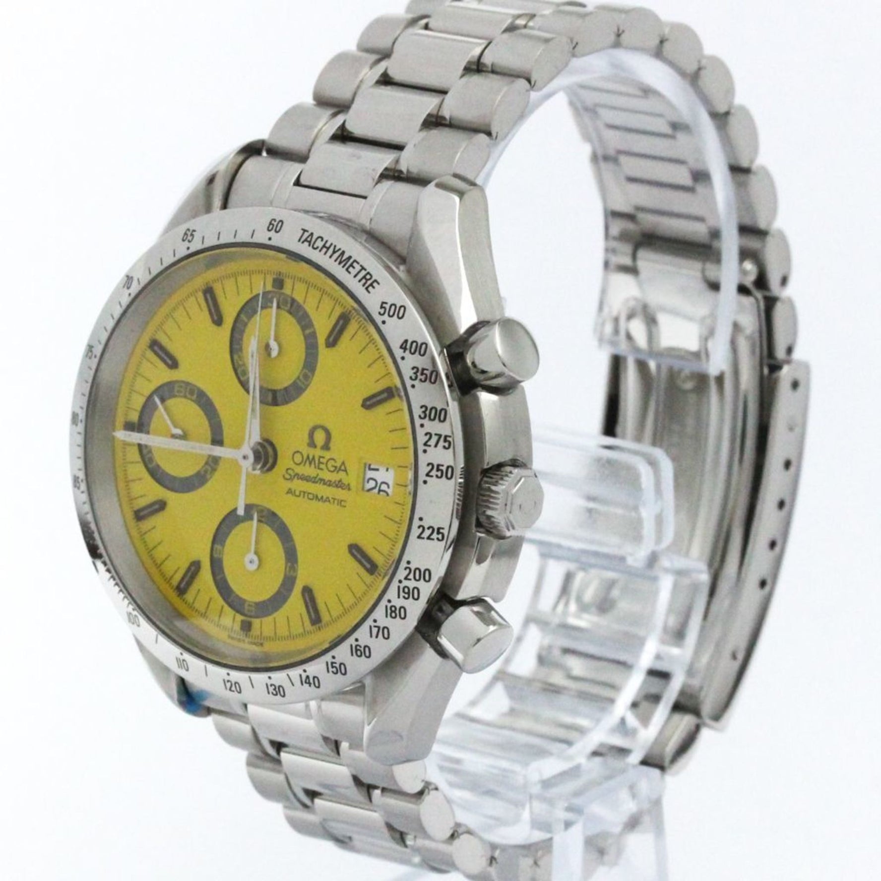 OMEGA Speedmaster Michael Schumacher Yellow Dial Watch 3511.12 Polished