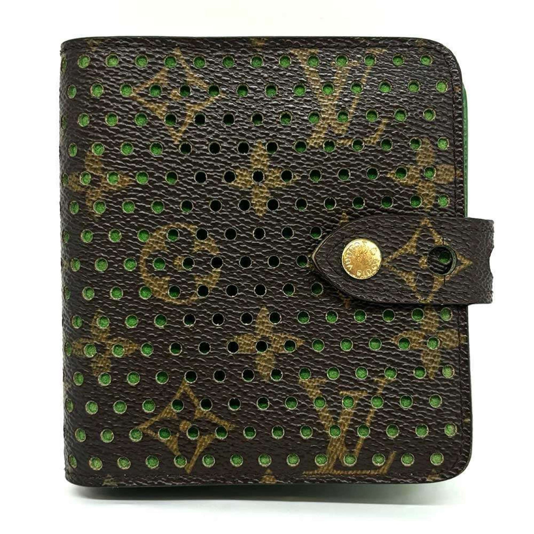 Louis Vuitton Compact Zip Monogram Perforated Bi-fold Wallet