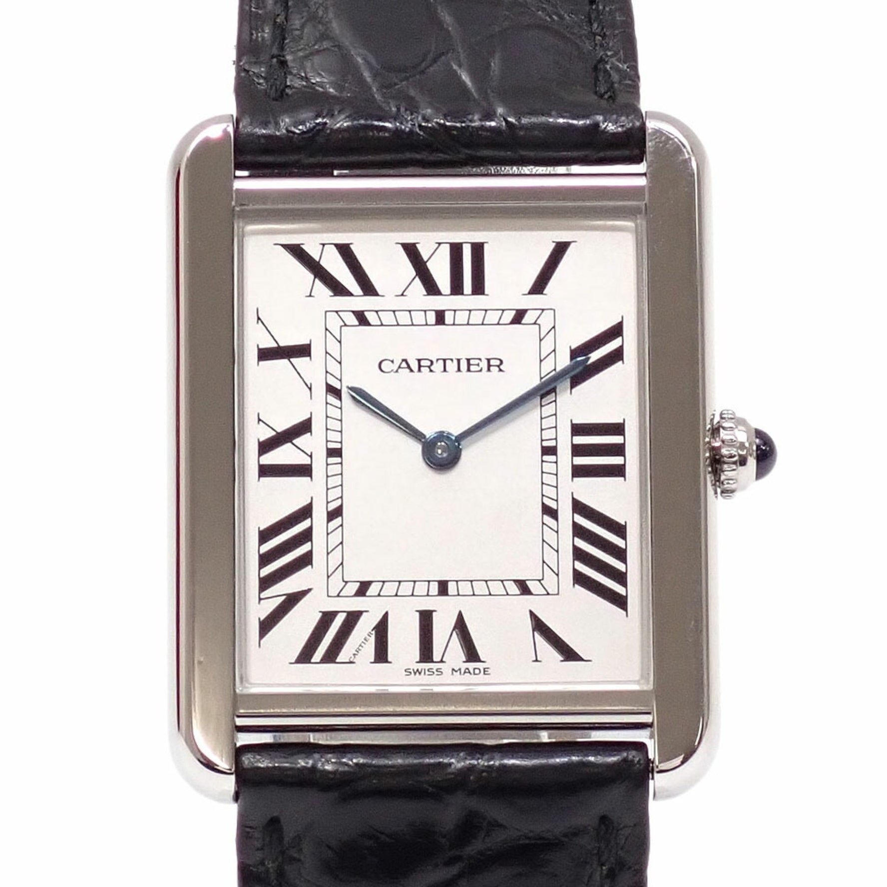 Cartier Tank Solo LM Quartz Stainless Steel Watch Battery-Powered