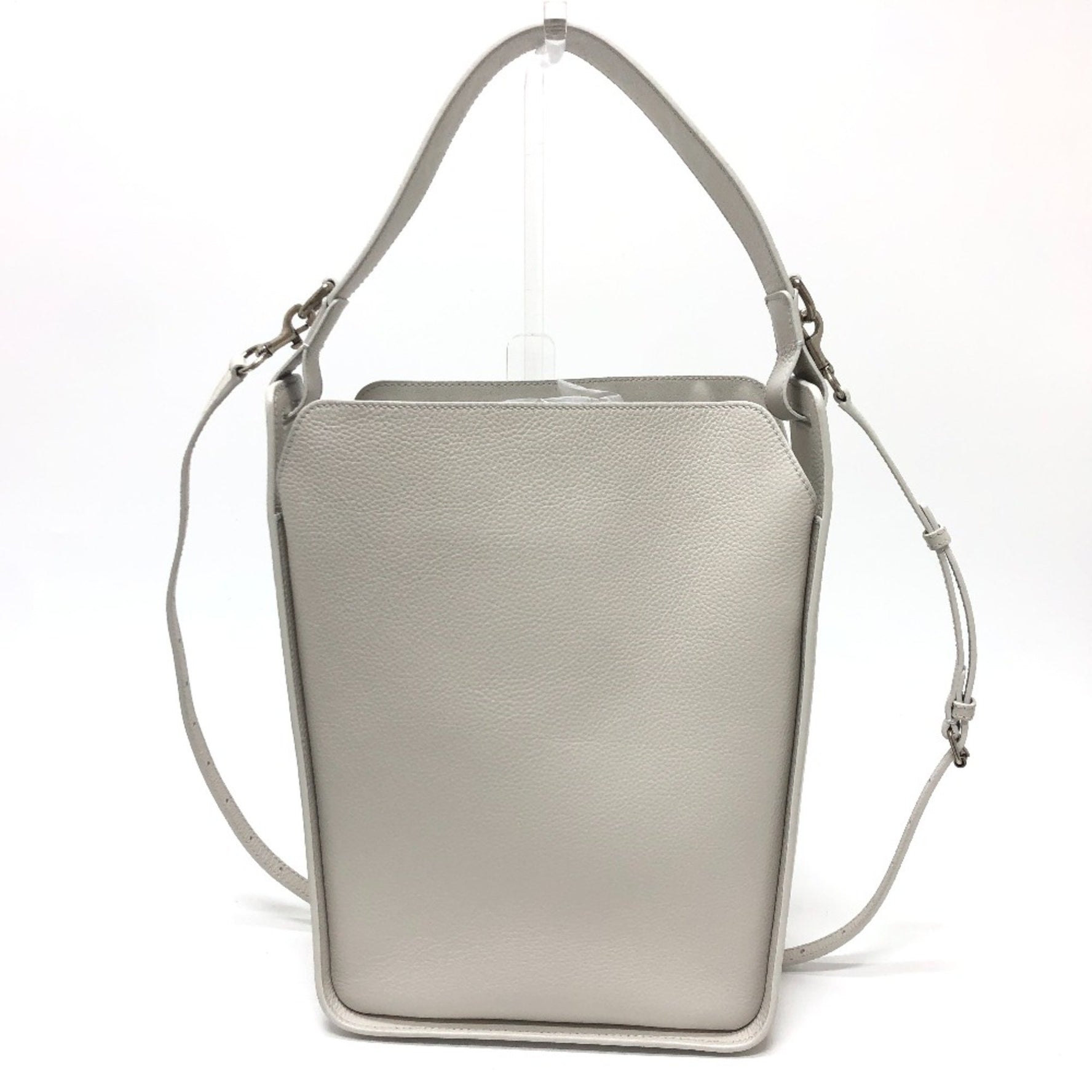 Balenciaga 2WAY bag Shoulder Bag White SilverHardware