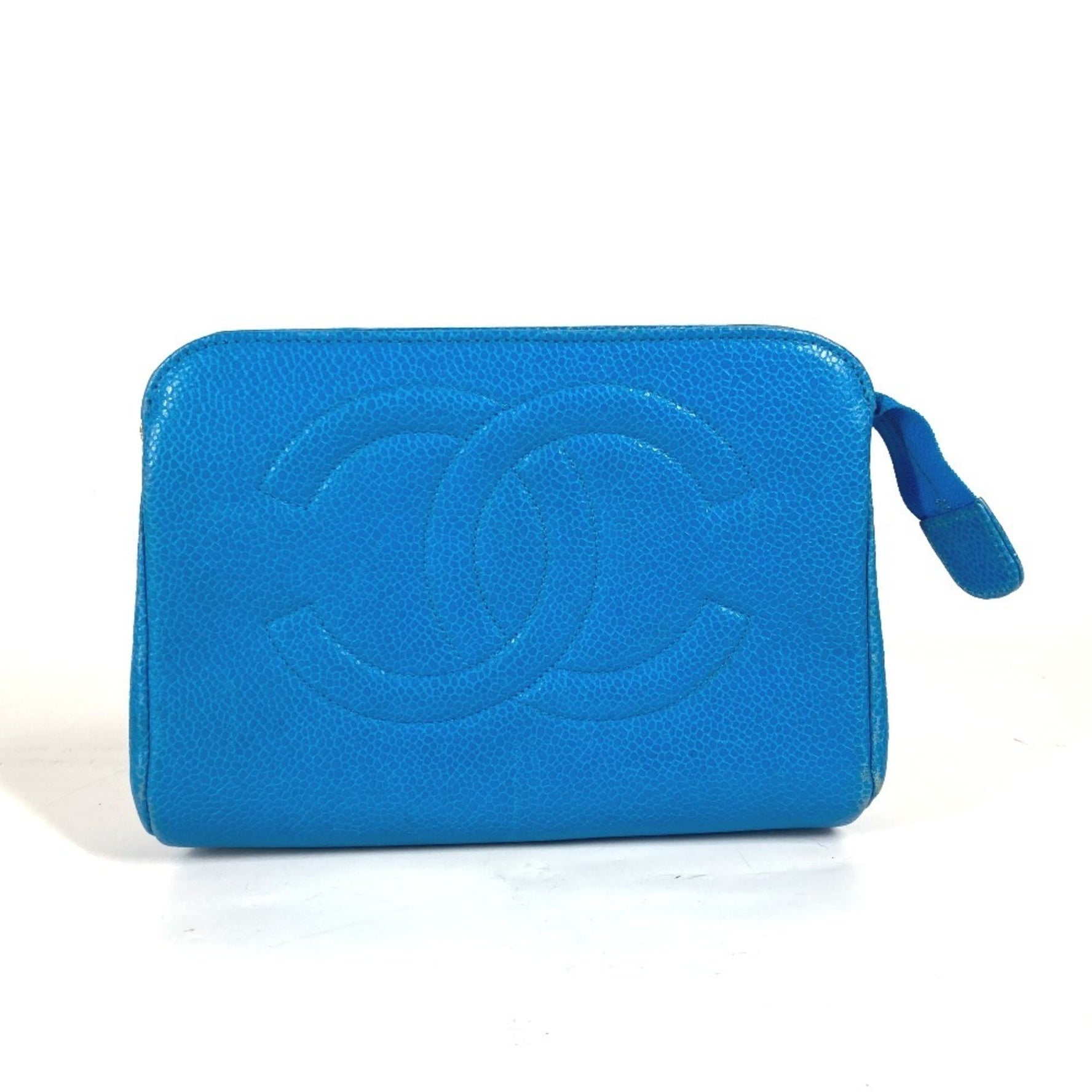 CHANEL Multi Pouch CC Coco Mark Caviar Skin